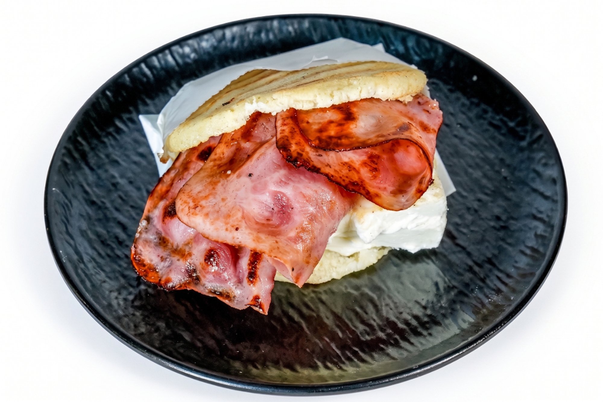 Jamón Y Queso Arepa