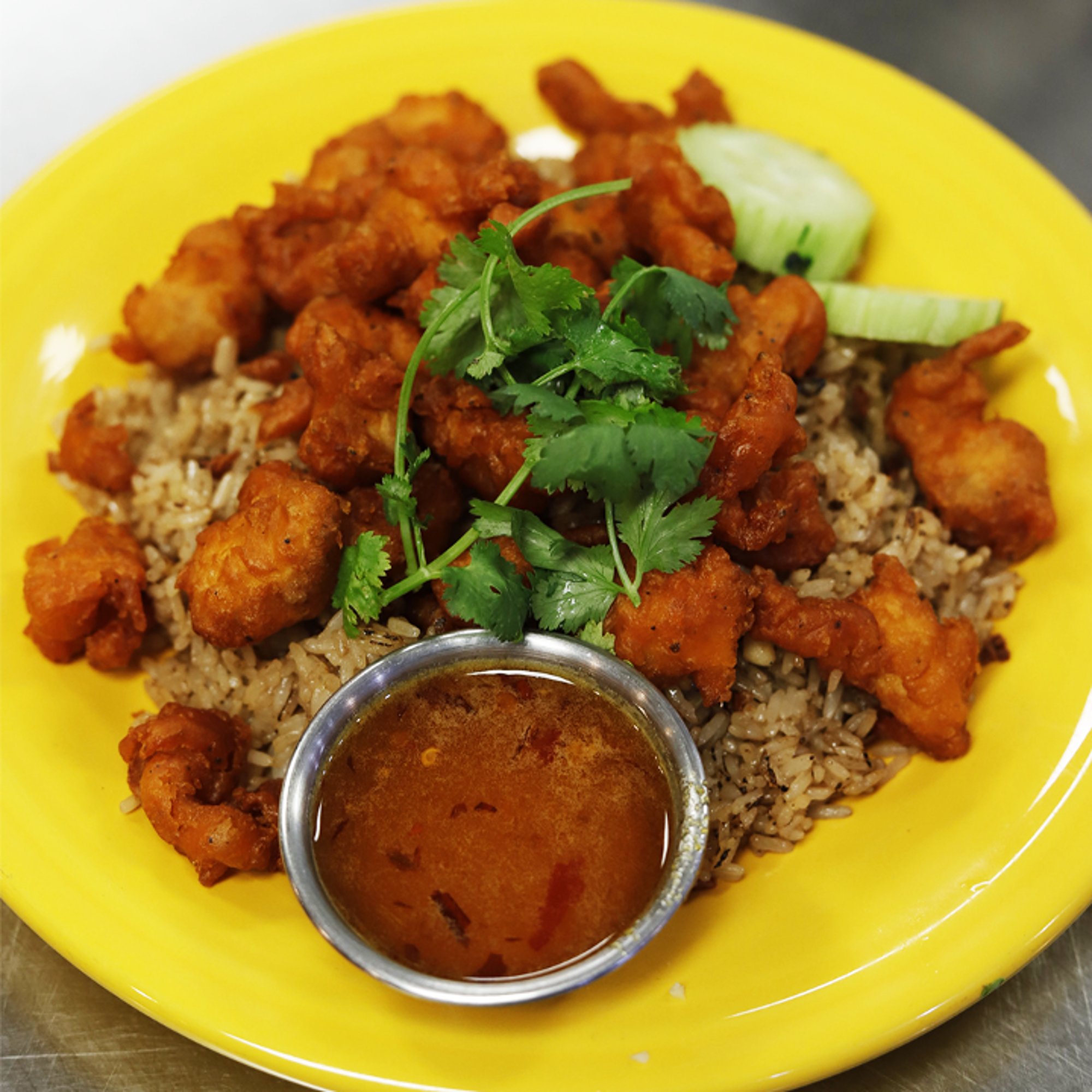 Crispy Ch Over Rice