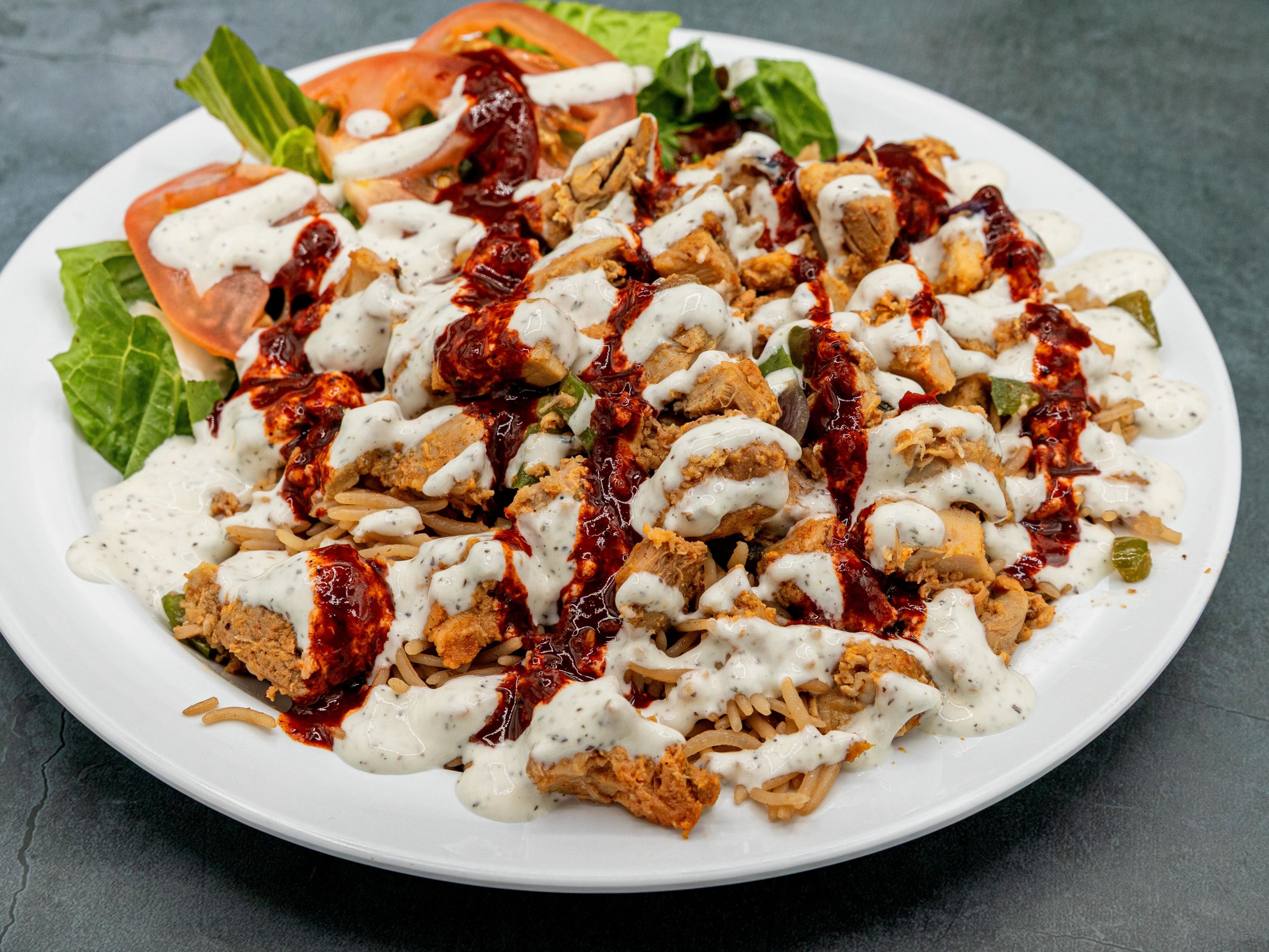 #40 Chicken Platter Combo comes W/ fries 1 can soda #43