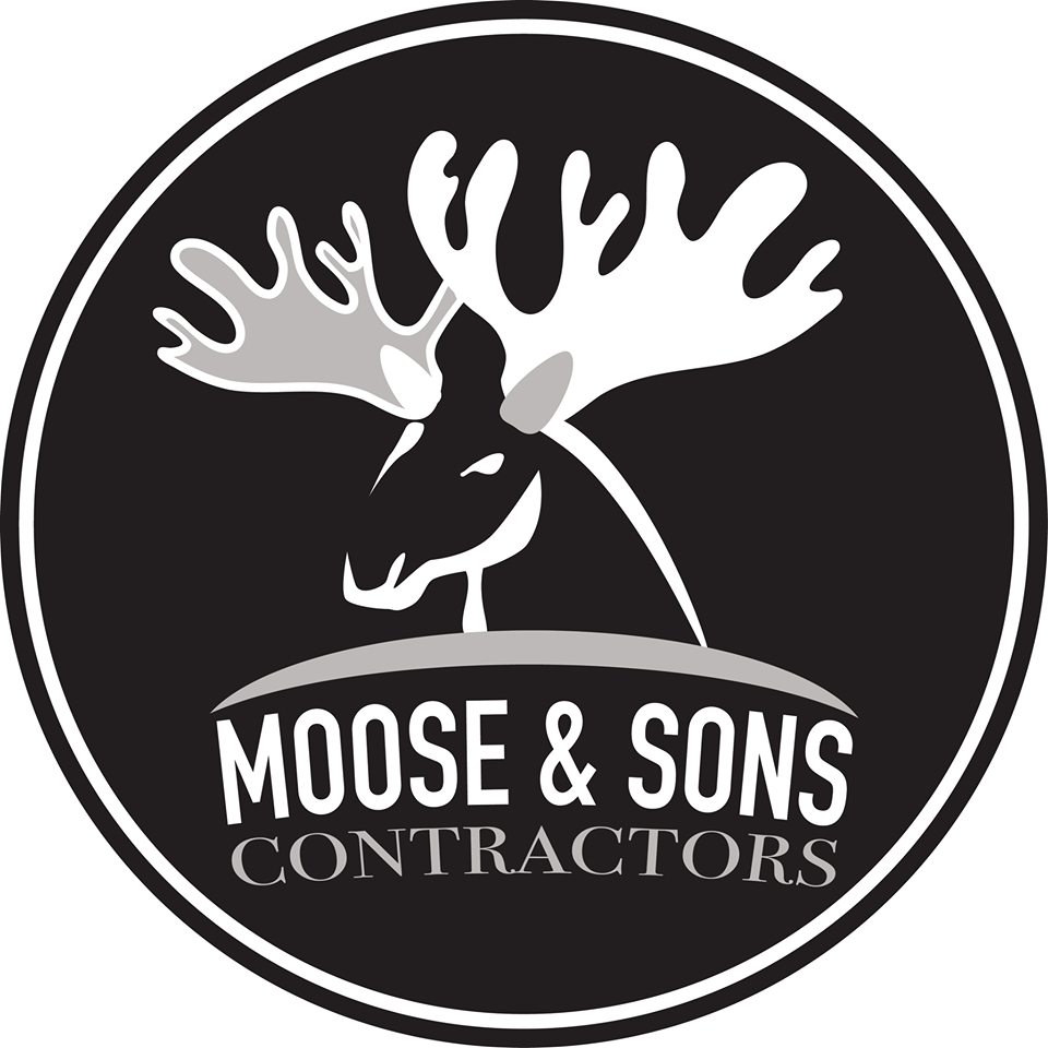 Moose &amp; Sons Contractors Logo