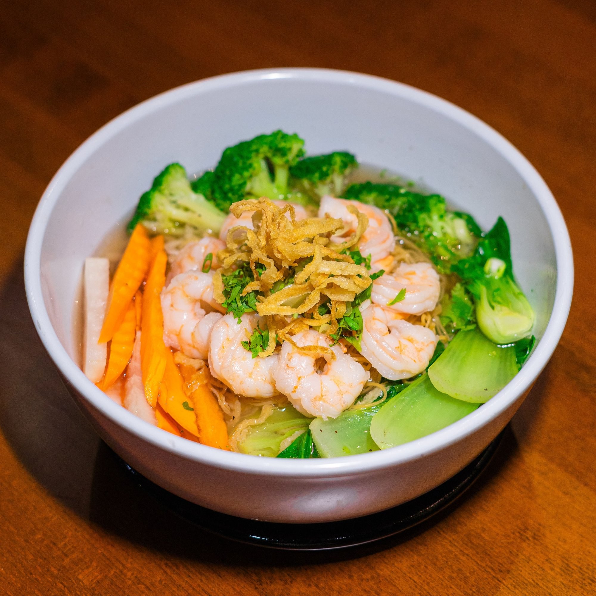Shrimp Egg Noodle Soup