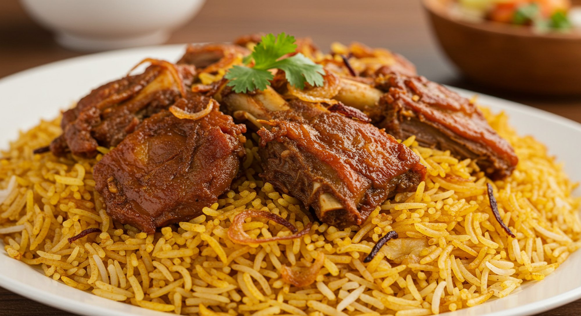 Mamsam roast goat Biryani