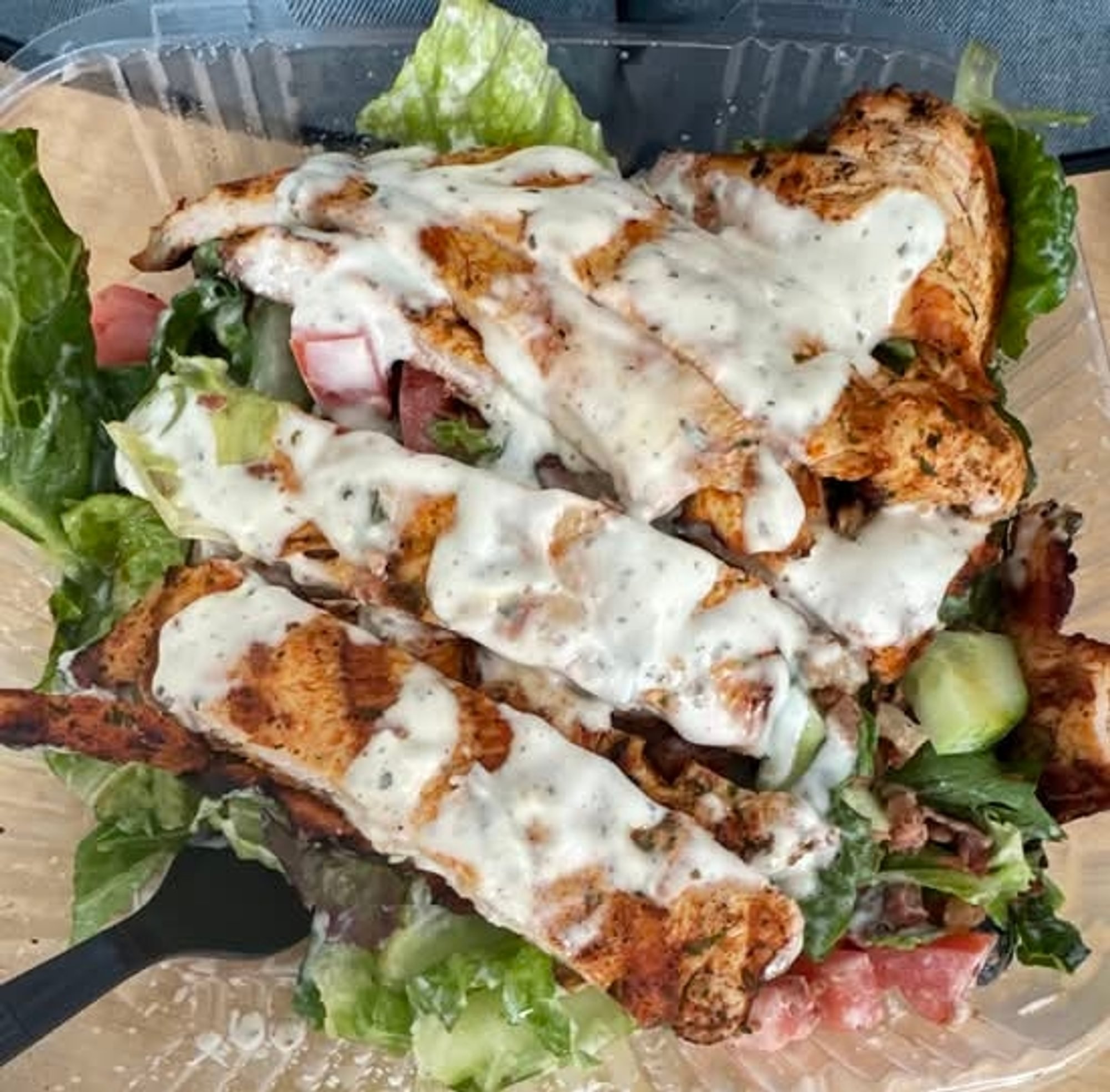 Chicken Bacon and Ranch Salad