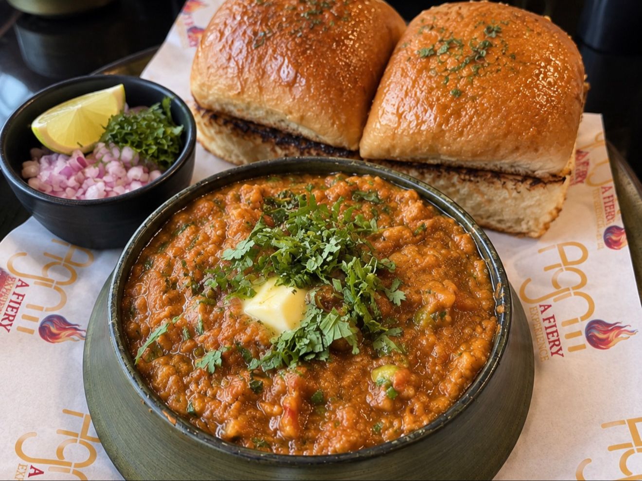Buttered Pav Bhaji