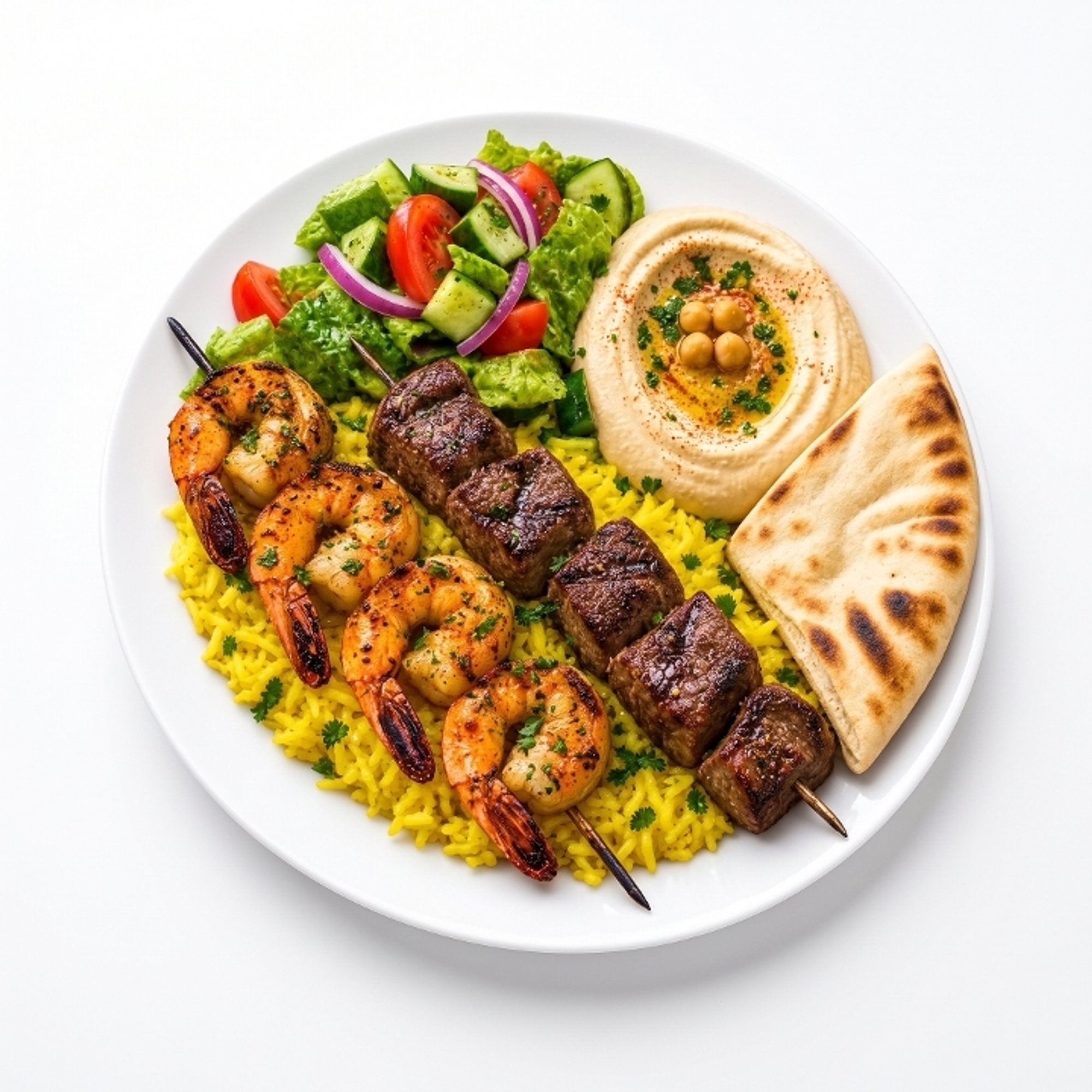 Shrimp & Beef Kabob Combo