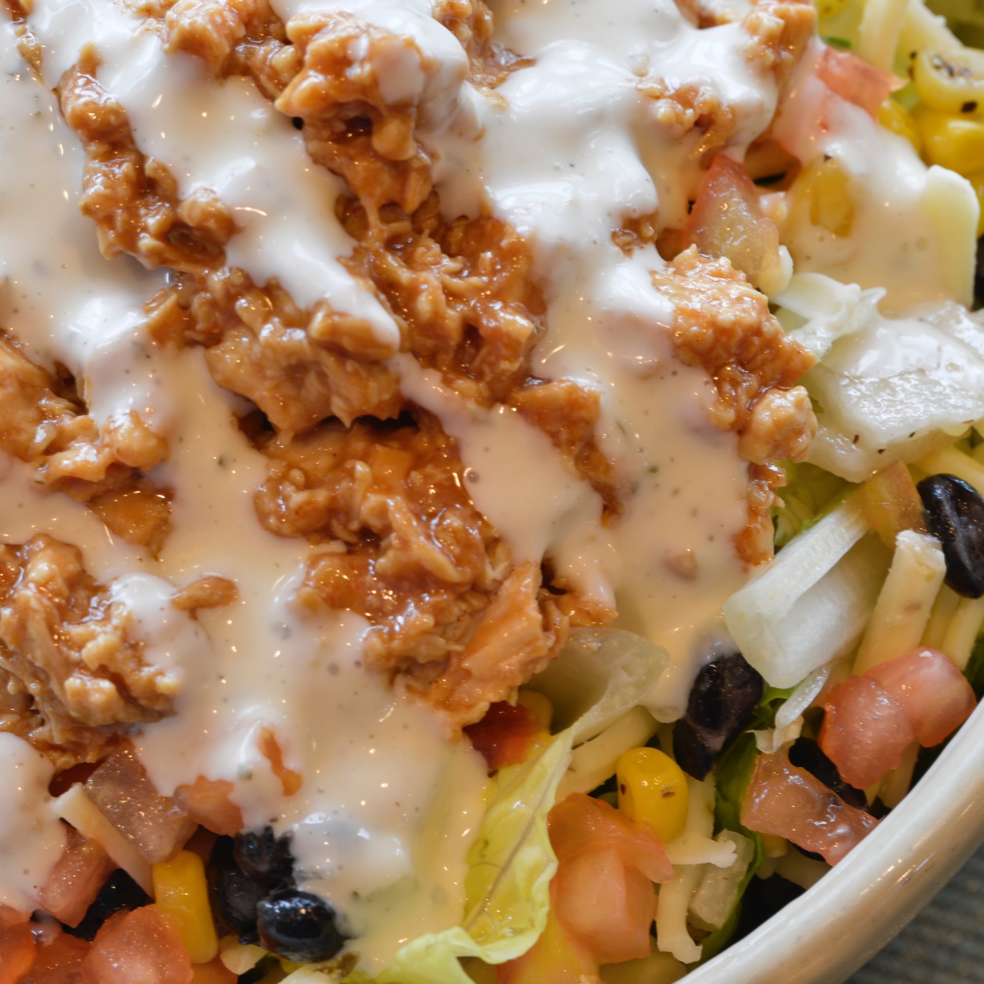 Small BBQ Chop Chicken Salad