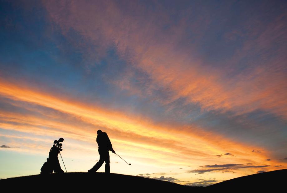 Tee off at Reflection Bay Golf Club within Lake Las Vegas