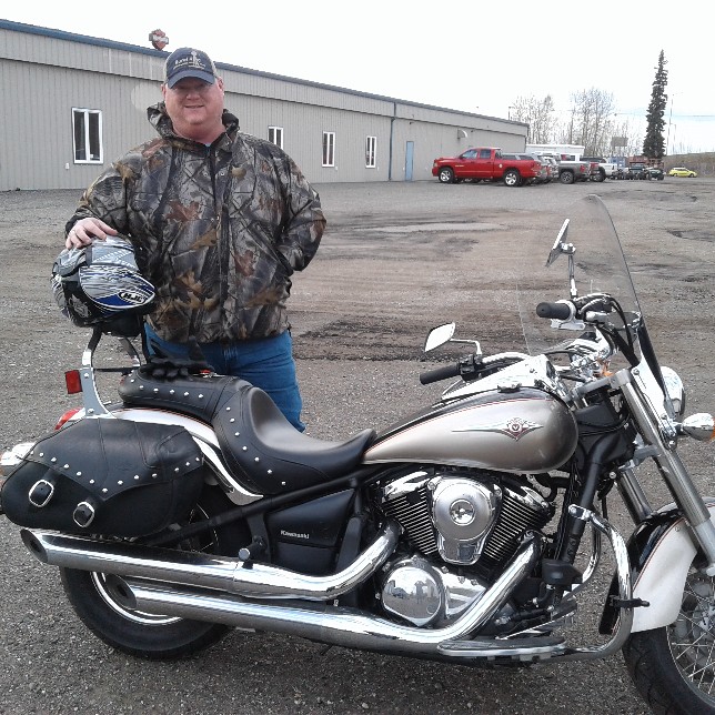First customer of the 2018 season 1st responder William Hall rode our Kawasaki Vulcan 900!  Thank you for your service sir!