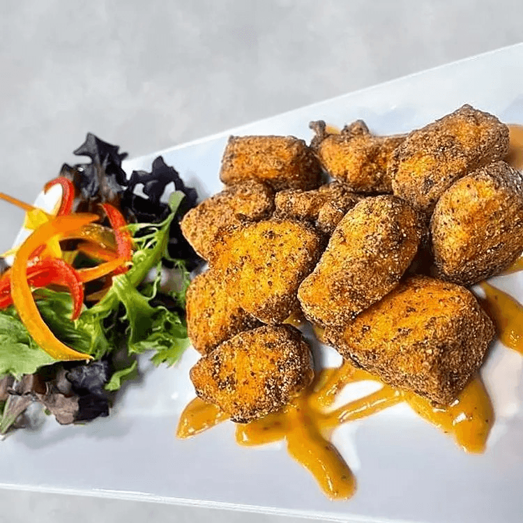 Fried Salmon Bites