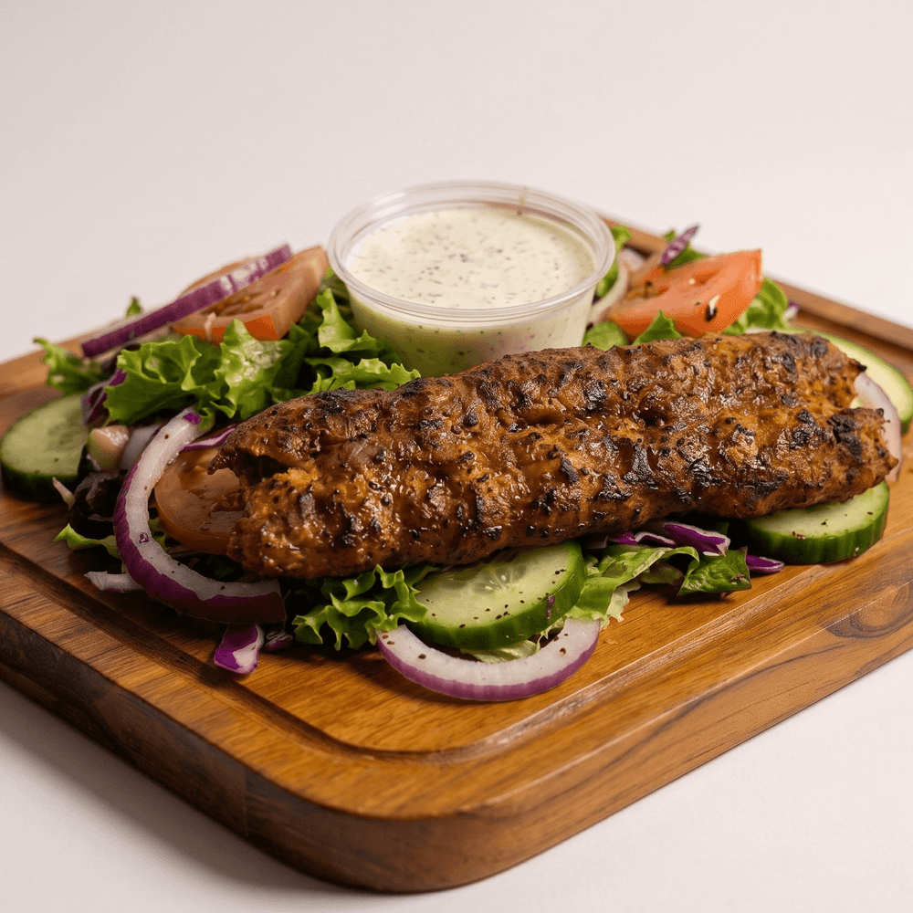 Ground Chicken Kebab Salad