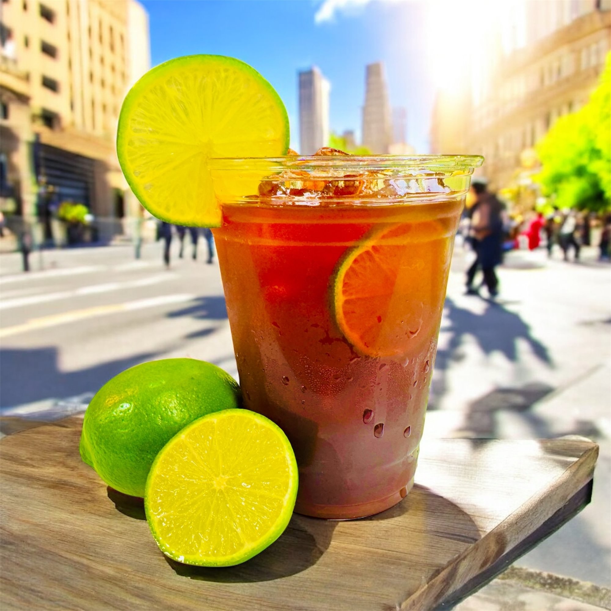 Old Fashioned Thai Ice Tea with Lime - Tangy Twist