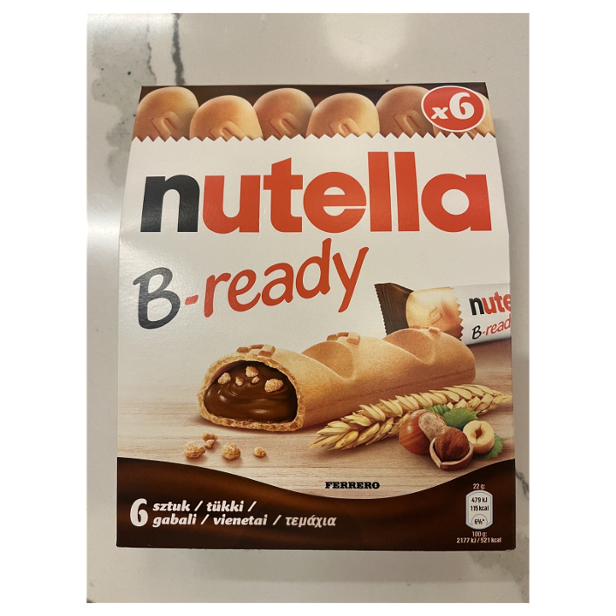 Nutella B-Ready Wafers