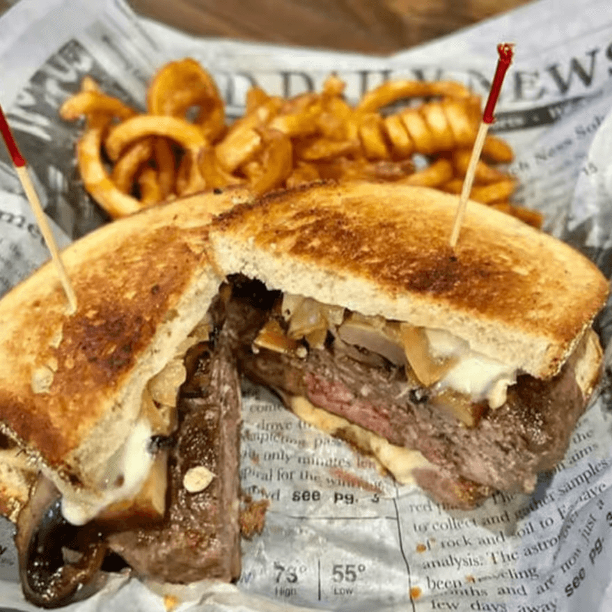 Patrick's Meltdown Burger