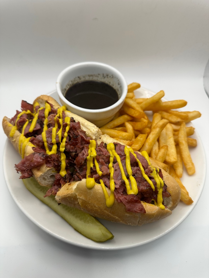 Shaved Pastrami Sandwich