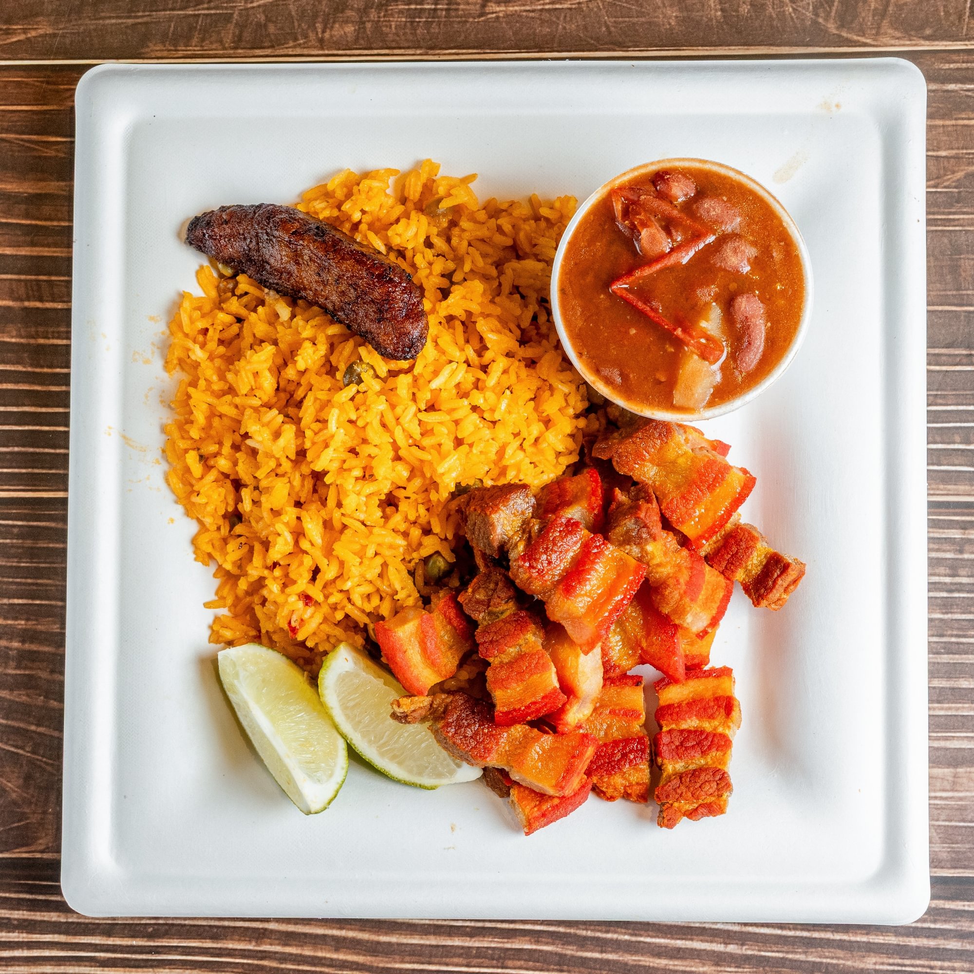 Chicharron De Cerdo Plate (Fried Pork Belly)