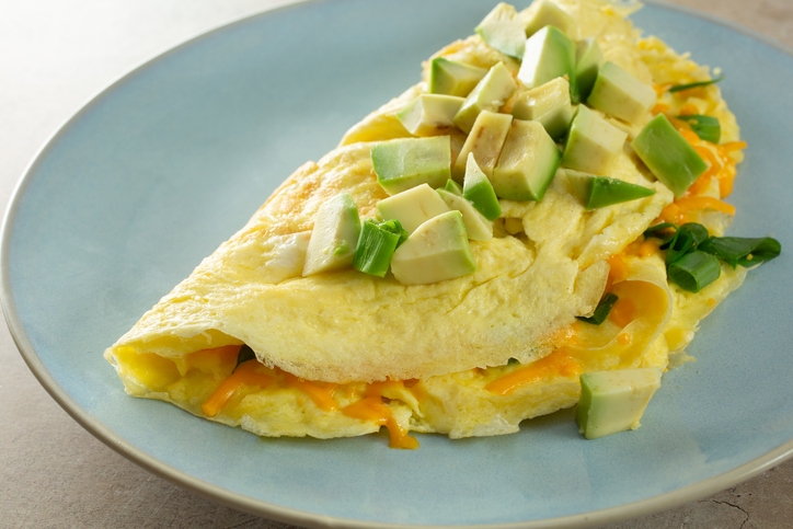 Avocado & Cheese Omelette