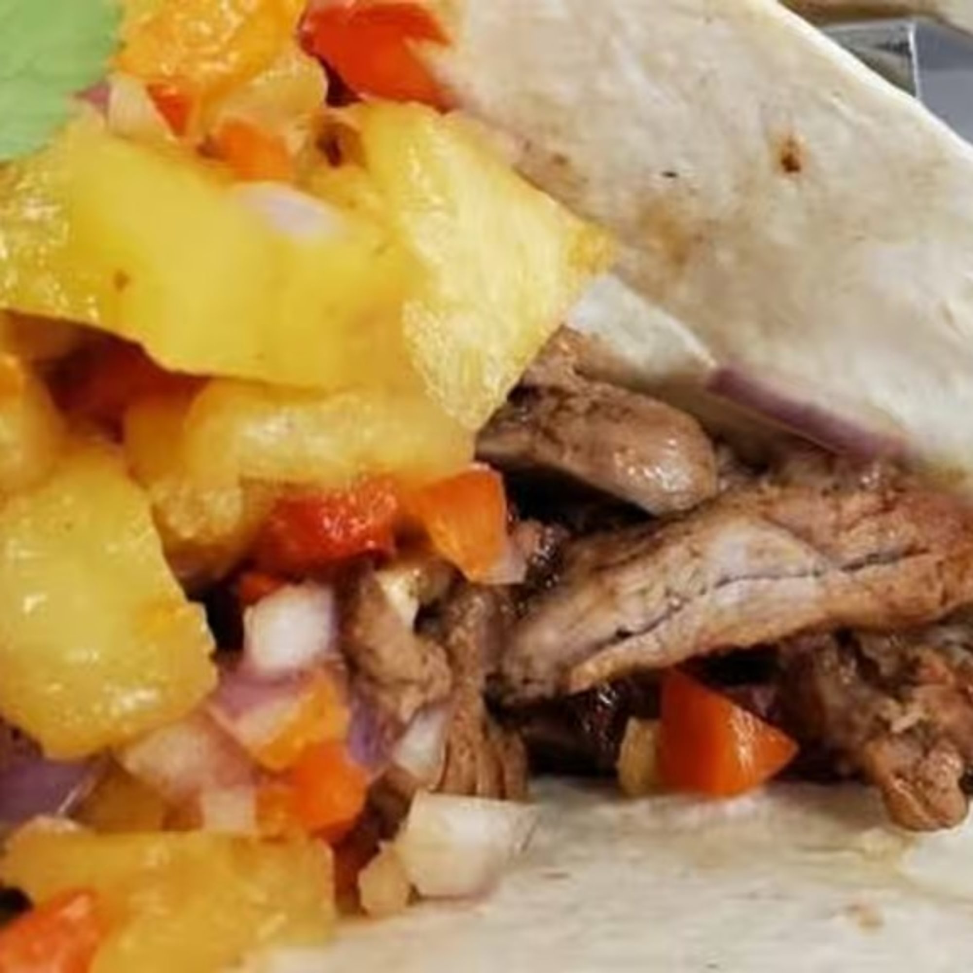 Steak Pineapple Taco