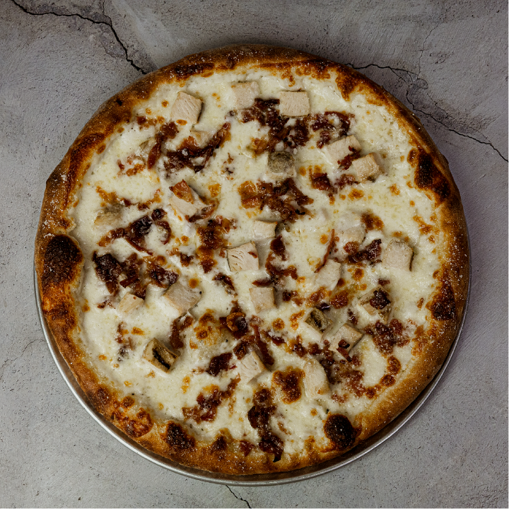 16" Bacon Chicken Alfredo Pizza