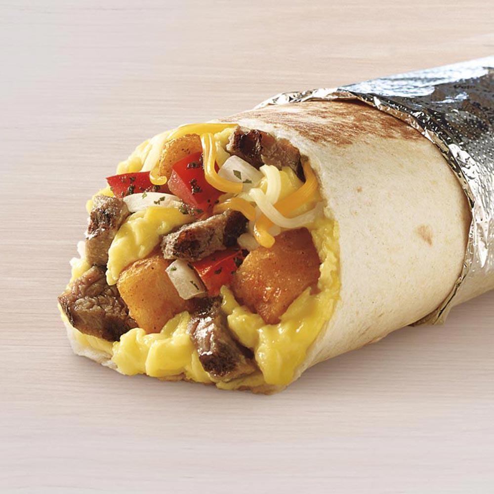 Grande Toasted Breakfast Burrito with Steak