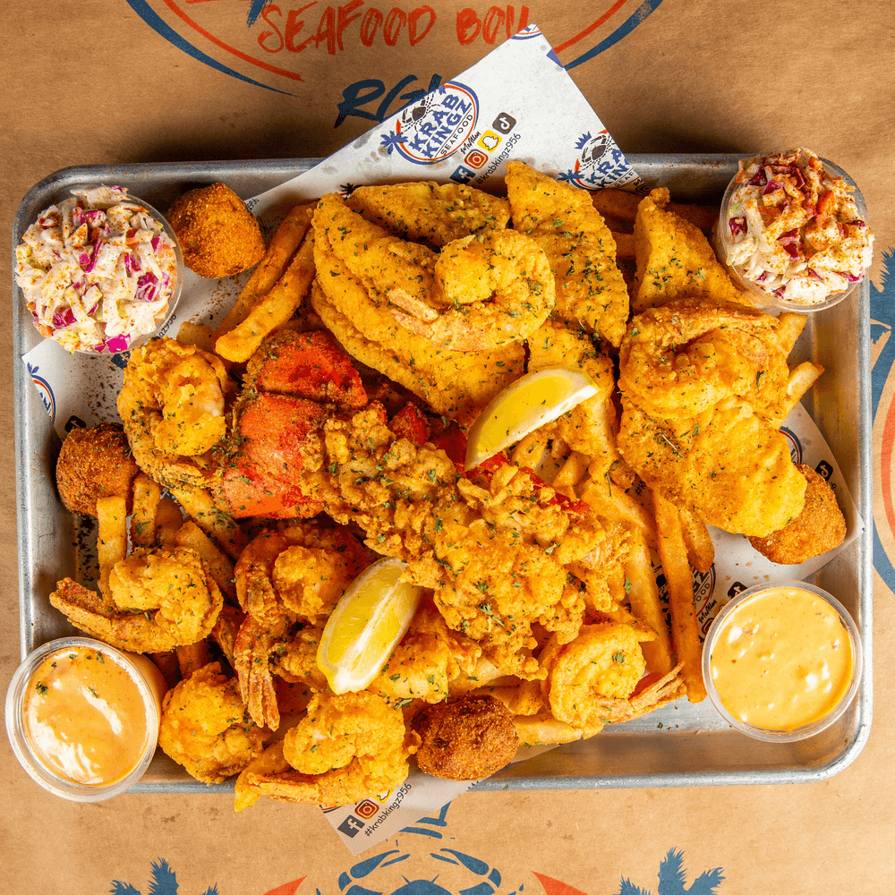 Fried Lobster, Fish & Shrimp
