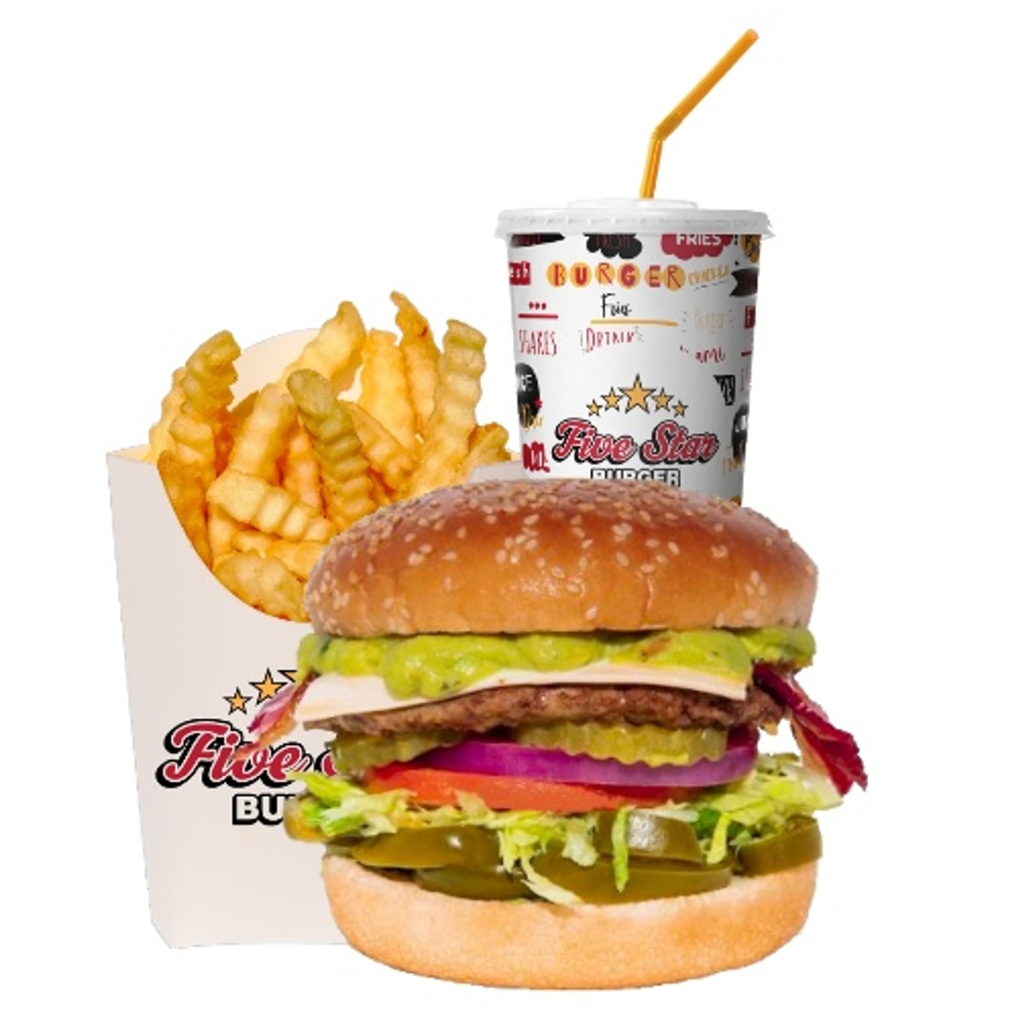 Guacamole Burger Combo