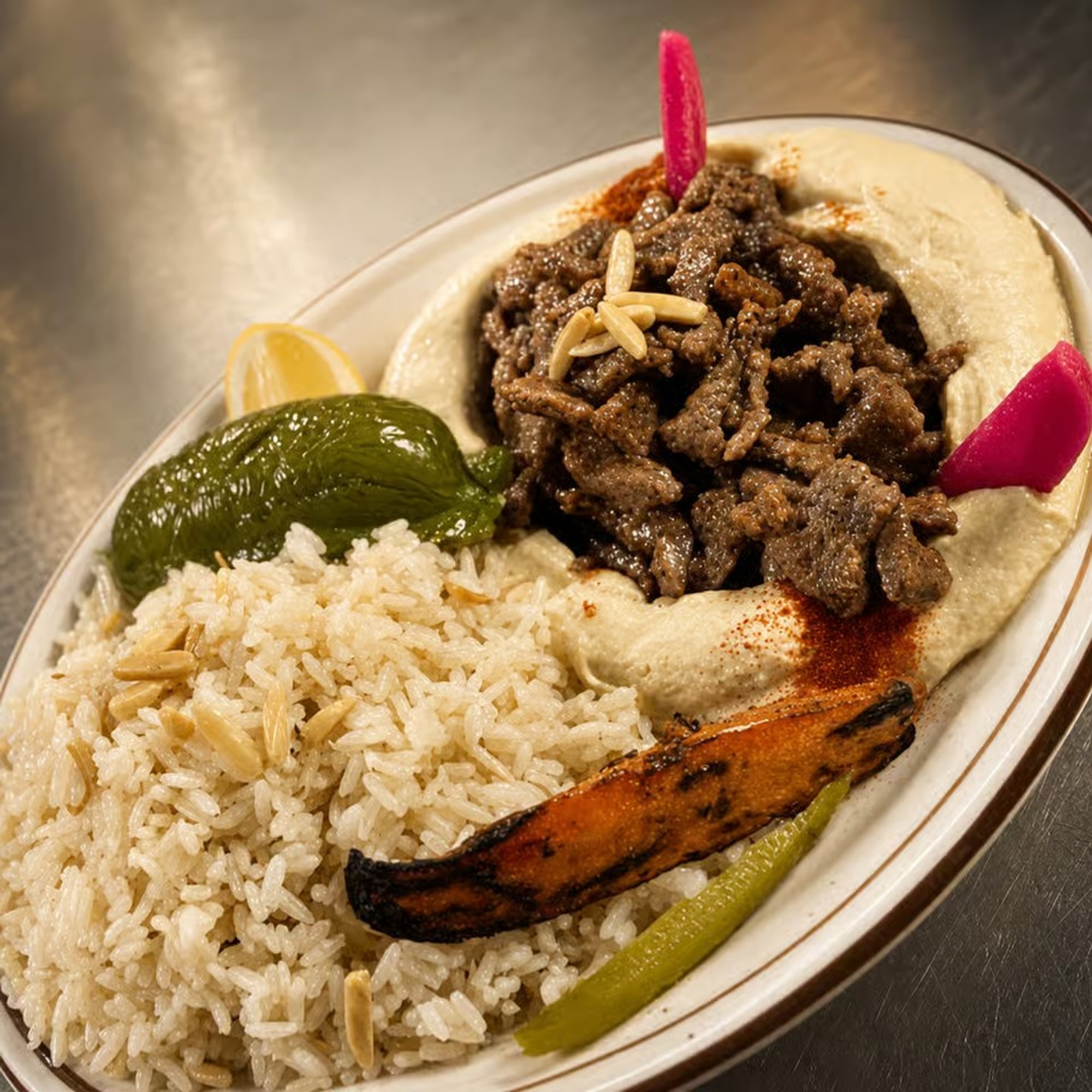 Hummus with Lamb