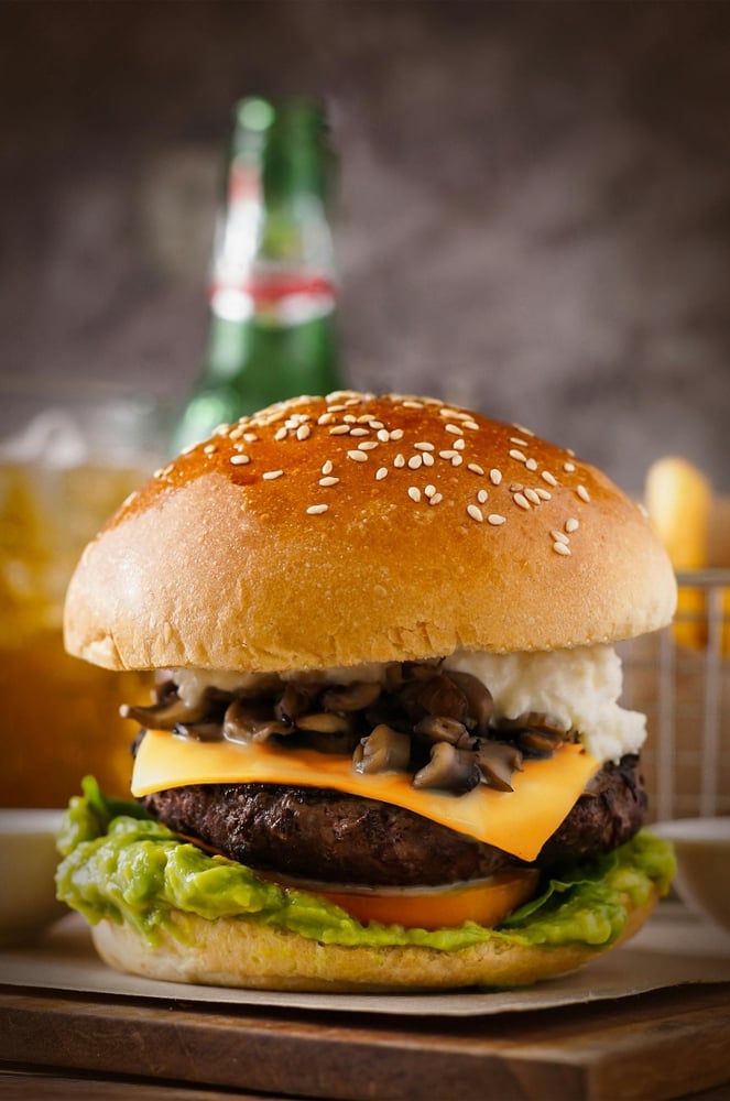 Onion & Mushroom Burger