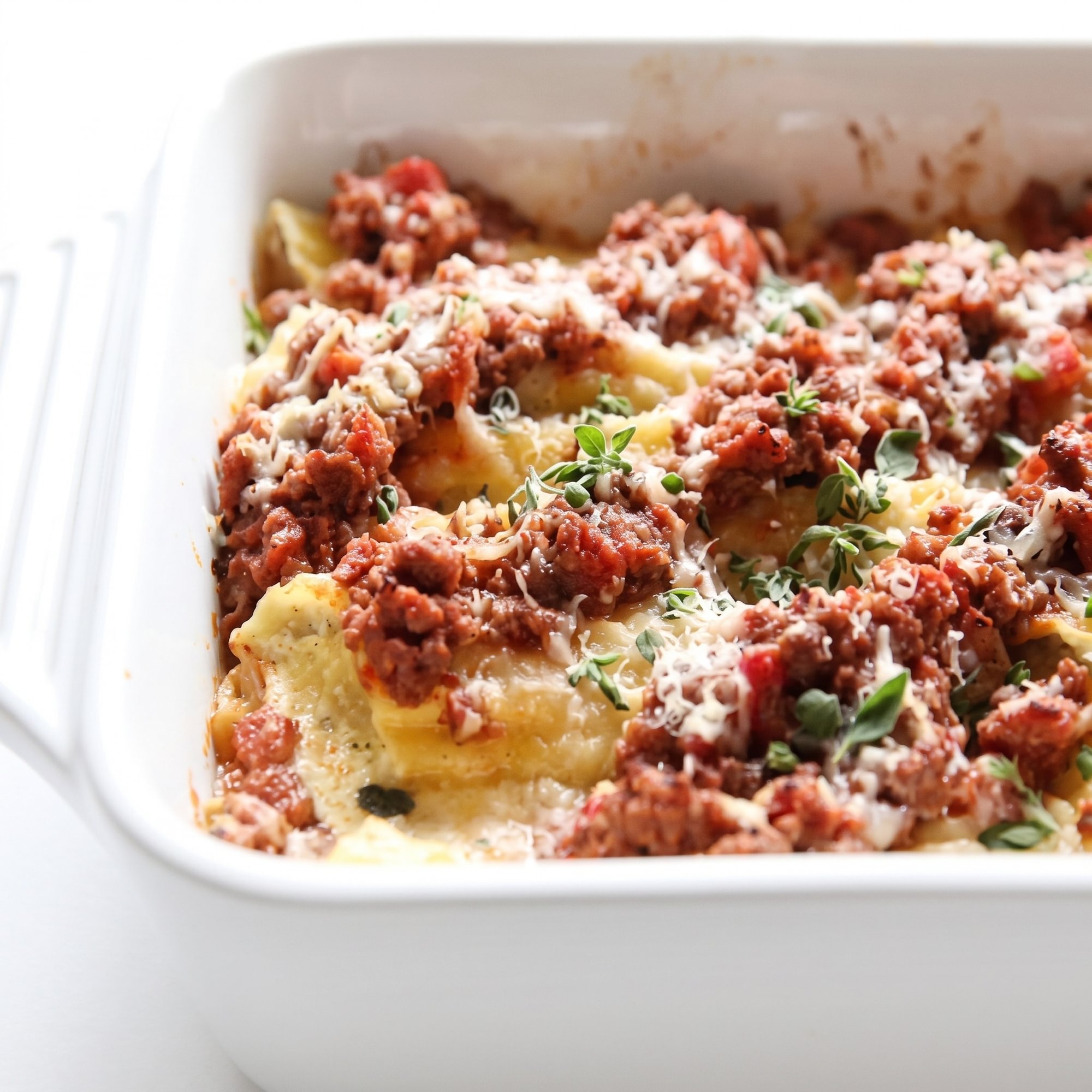 Manicotti with Meat Sauce
