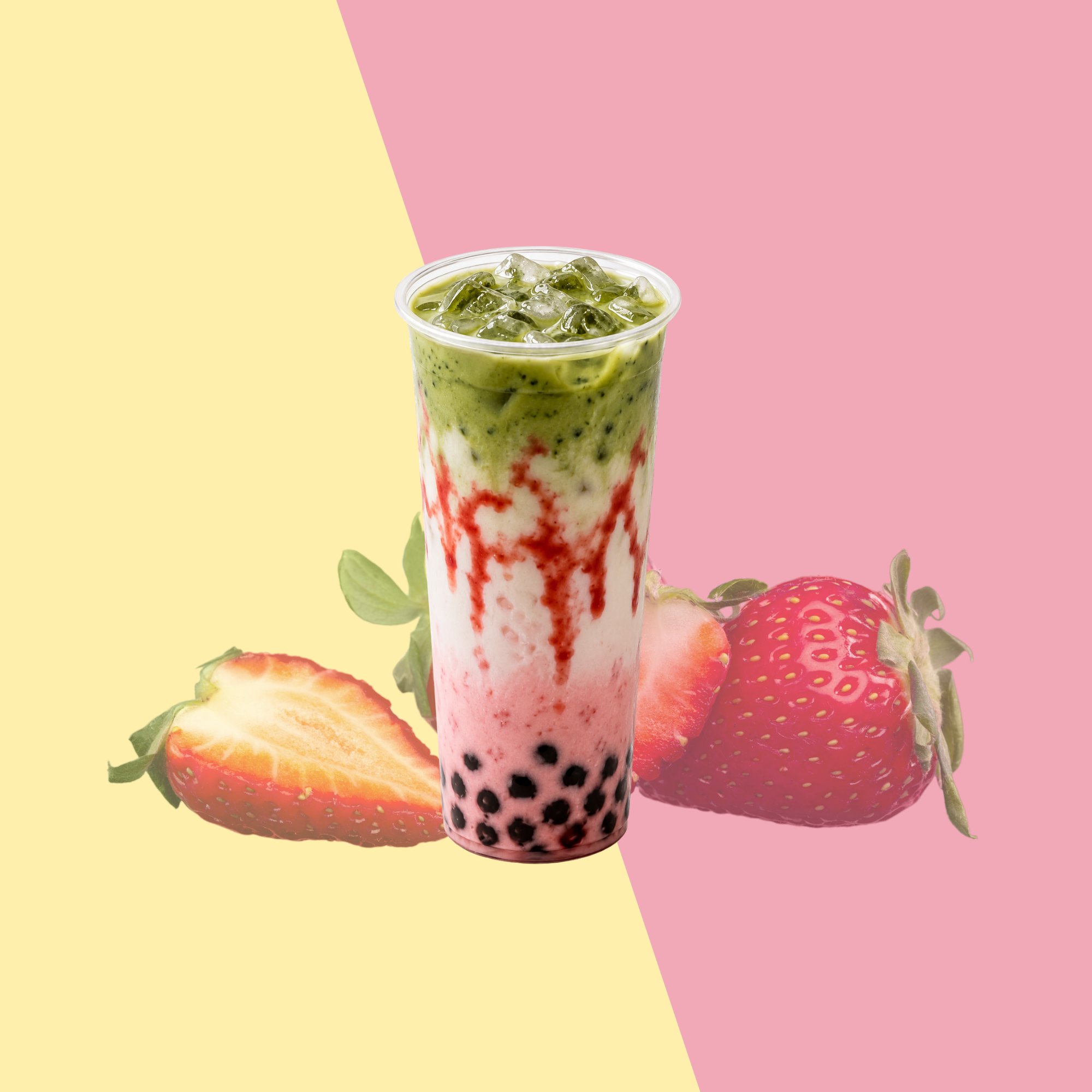 Kyoto Strawberry Pink Matcha Latte
