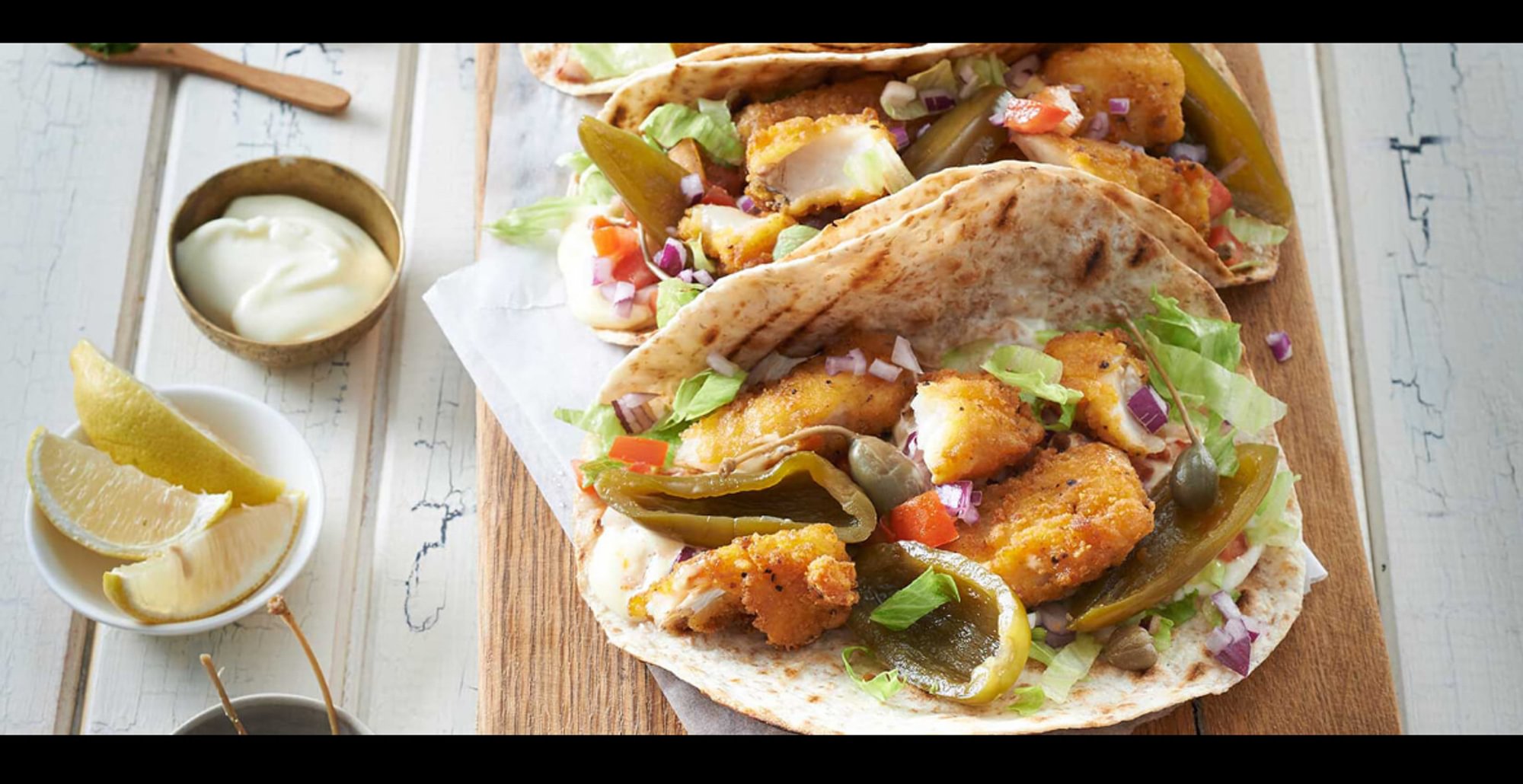 Crispy GROUPER po boy WRAP