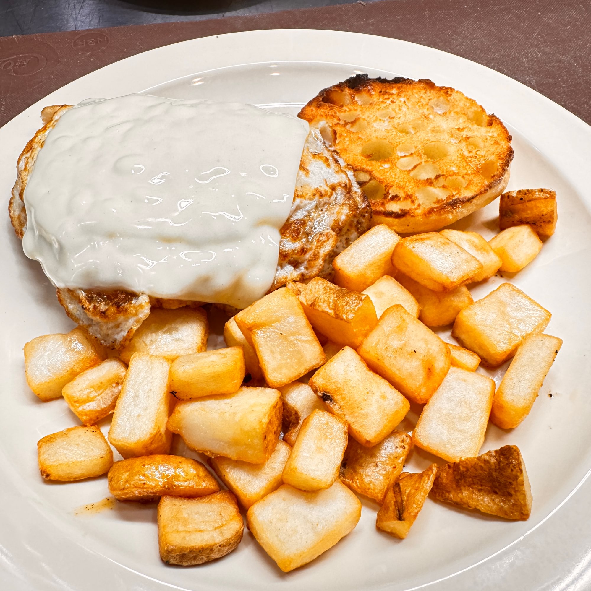 Meatless Egg Sandwich on English Muffin