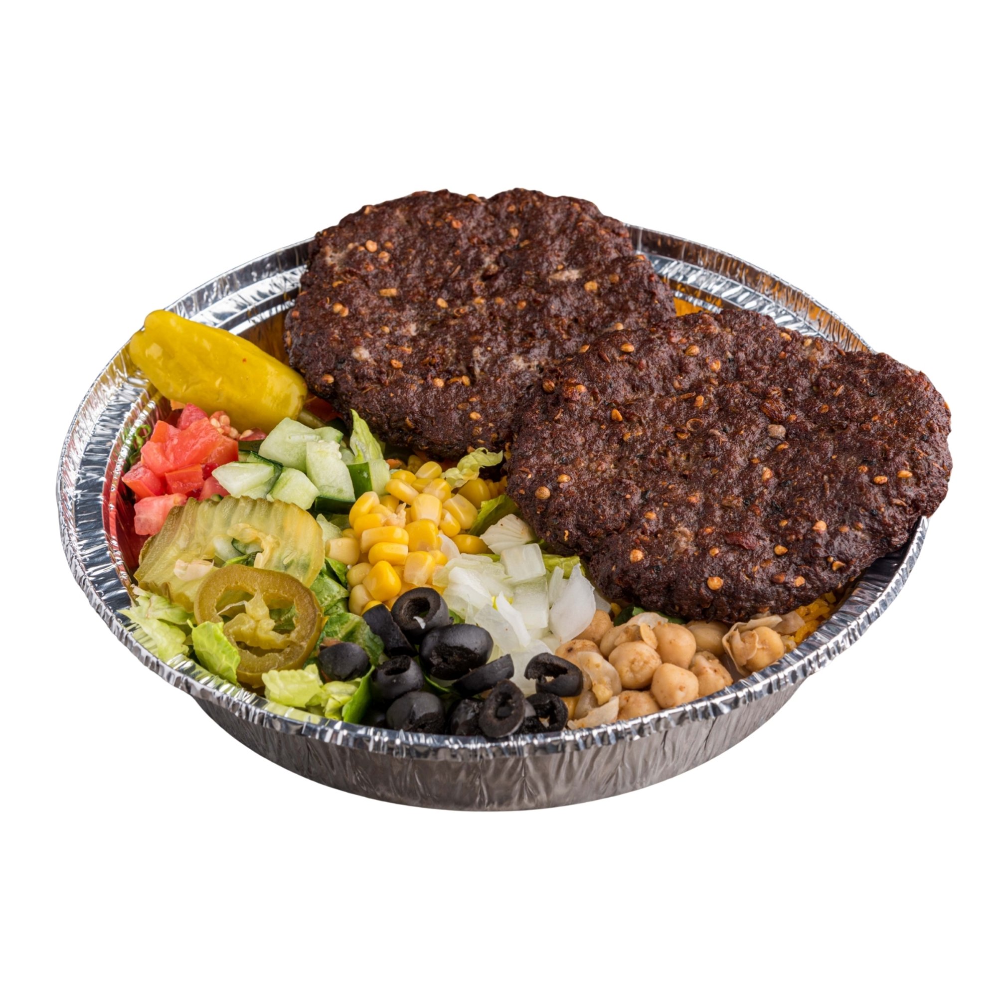 Chapli Kabab Rice Platter