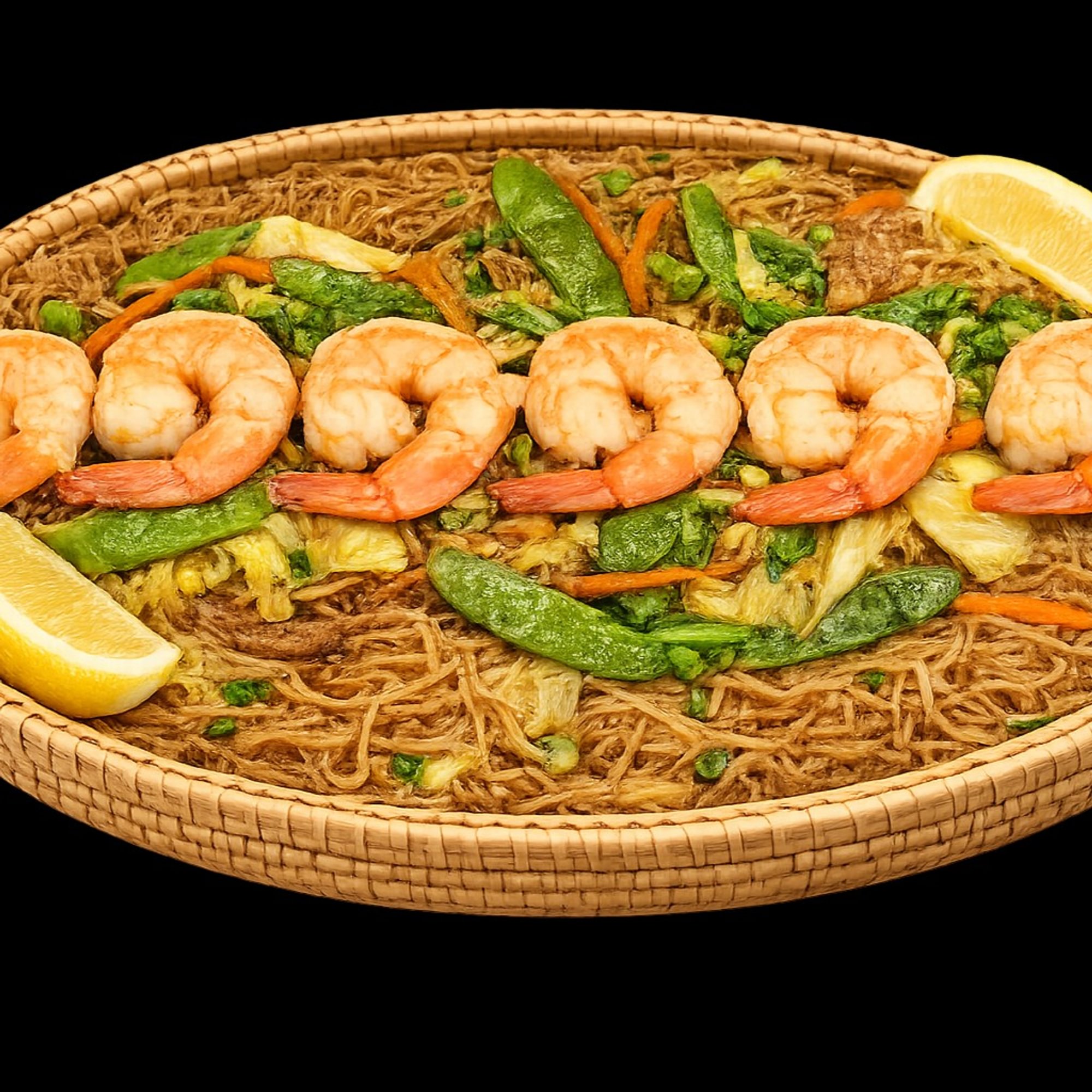 Pancit Bihon with Shrimp