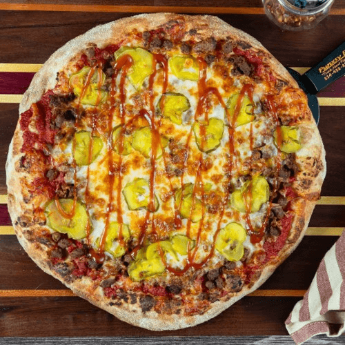 Punxy Burger Pizza (Papoos - 5" (4 Slice) )