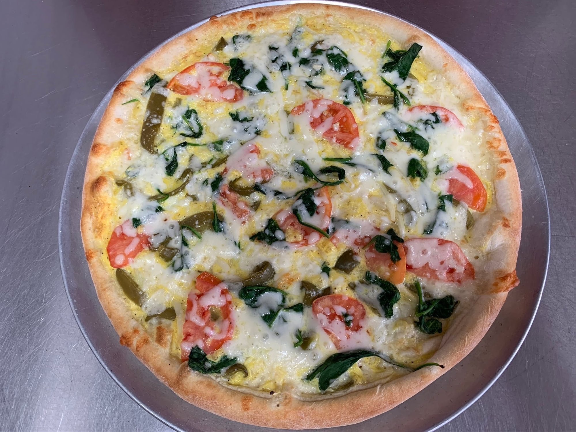 White Veggie Pizza (Medium 14'')