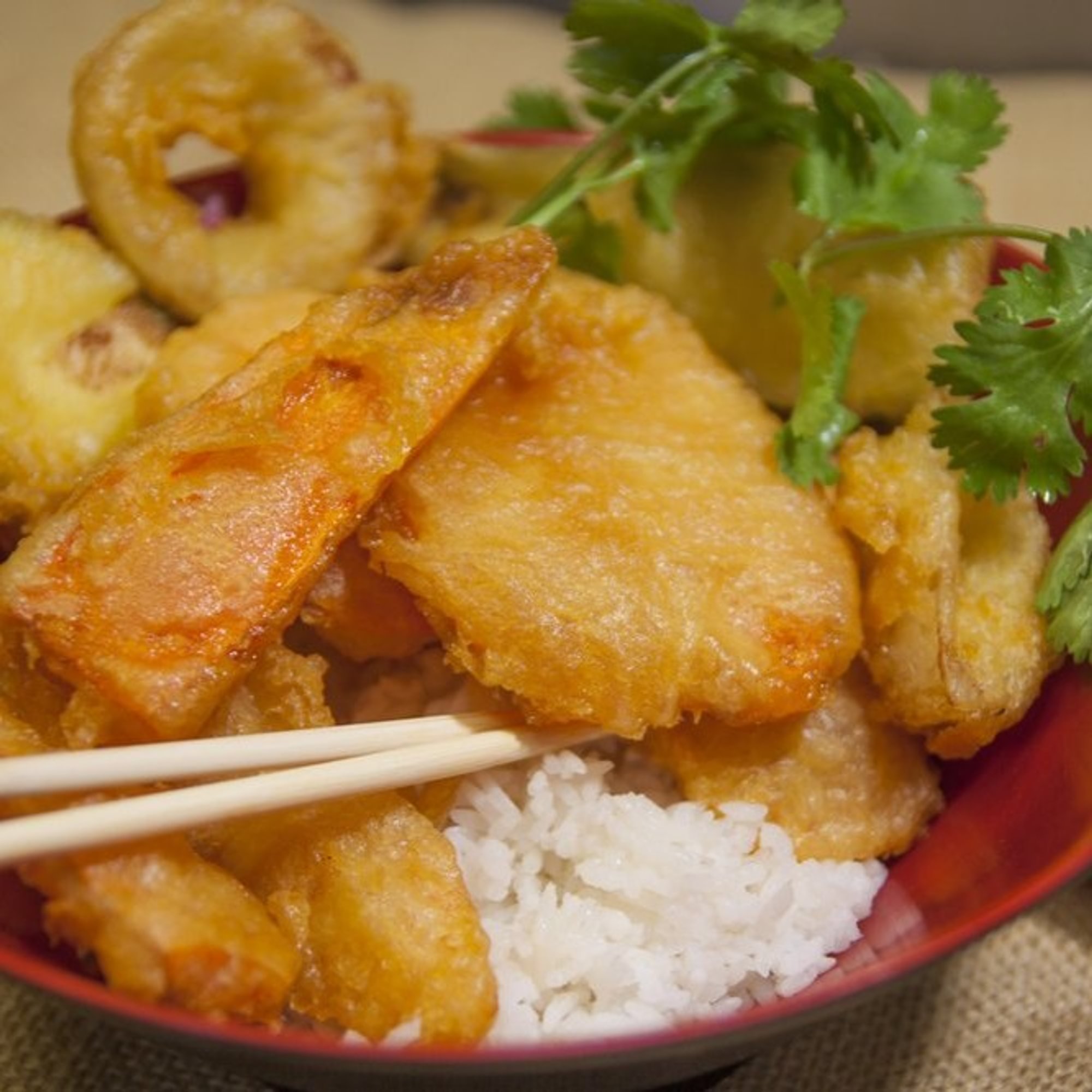 Tempura Veggie Rice Bowl