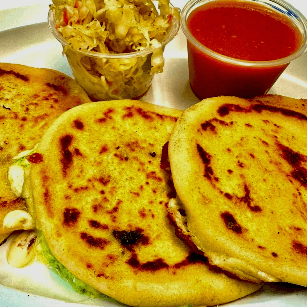 Pupusa - Seasoned Pork and Cheese