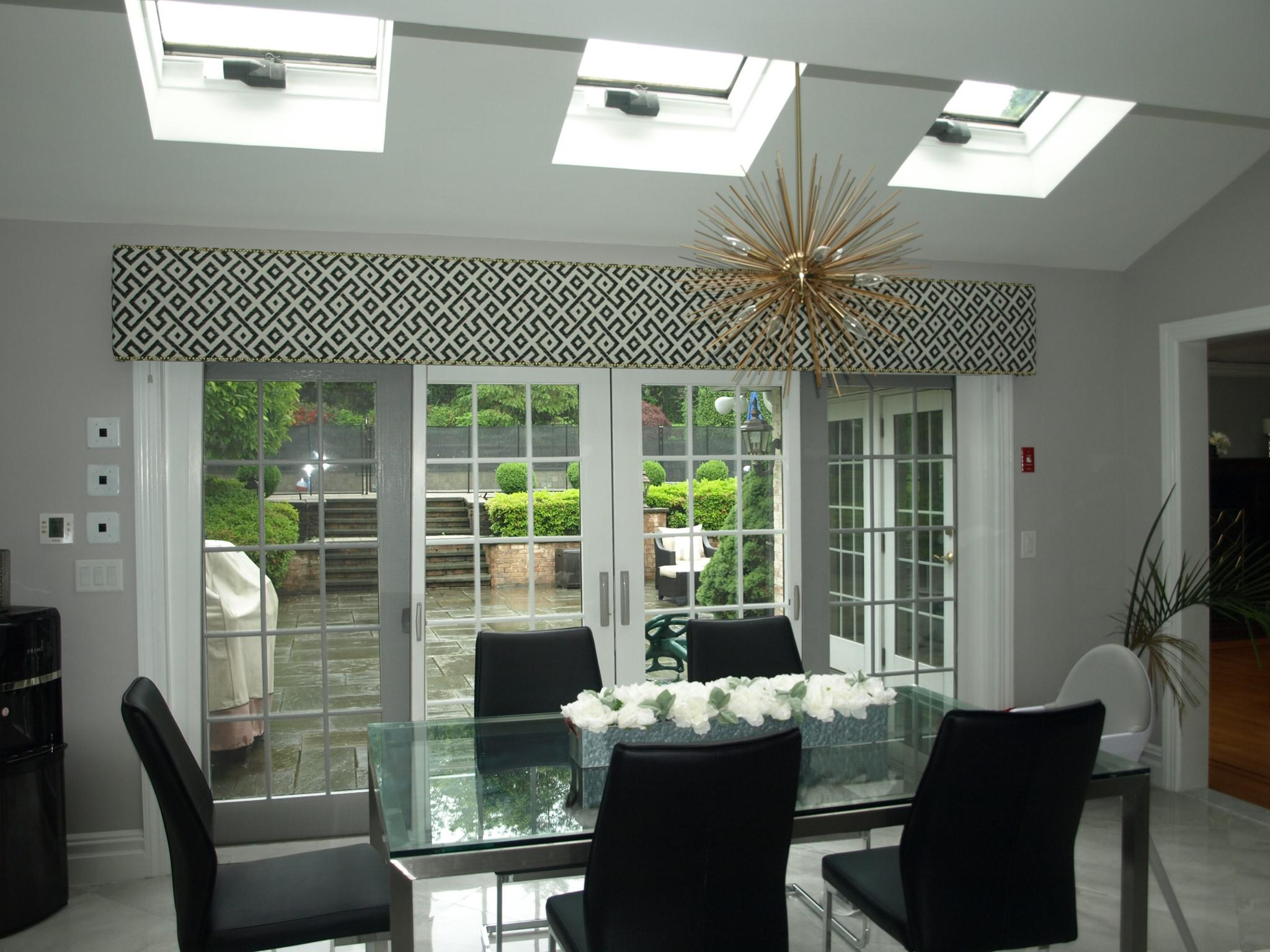 Patio doors and skylights can brighten up any room. However, that alone can leave something to be desired...but what? A custom cornice in the perfect pattern is your answer! Call Budget Blinds of Tyson's Corner & Herndon for your finishing touch!  BudgetBlindsOfTyson's Corner  FreeConsultation  Wind