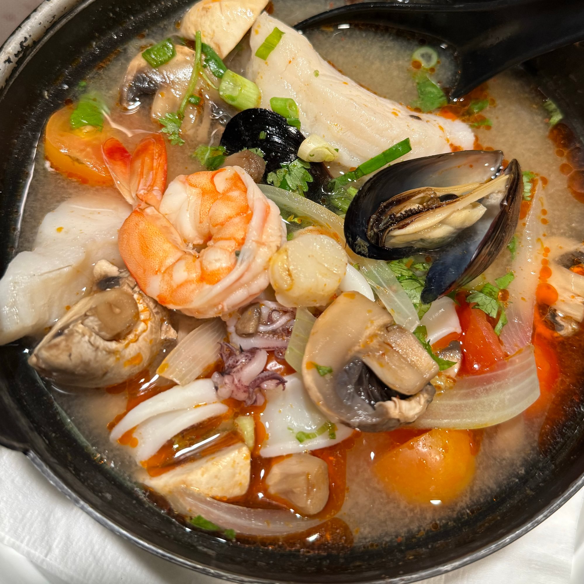 Tom Yum: Thai Hot n Sour Soup - Seafood
