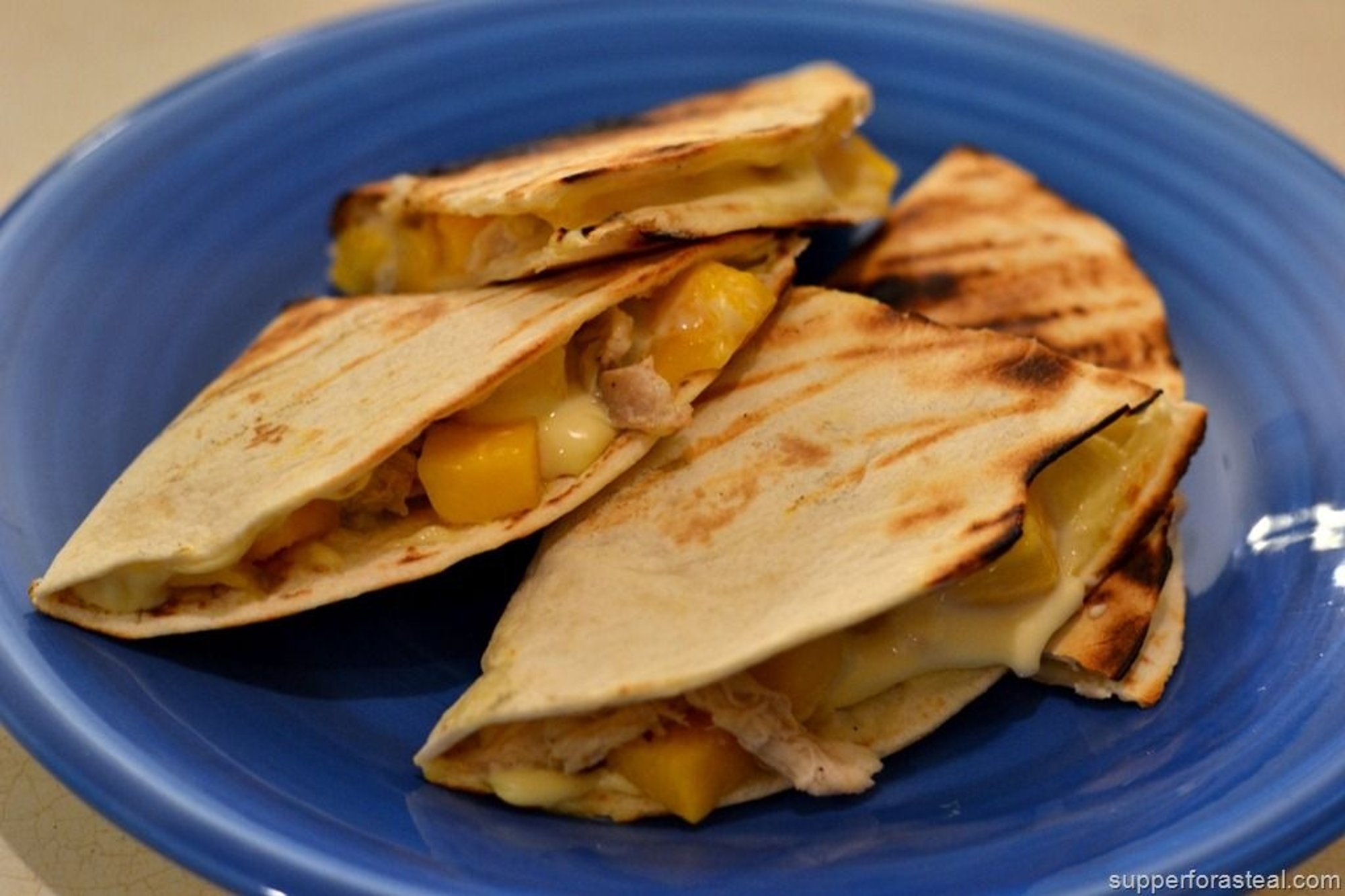 Chicken, Mango, Brie Quesadilla