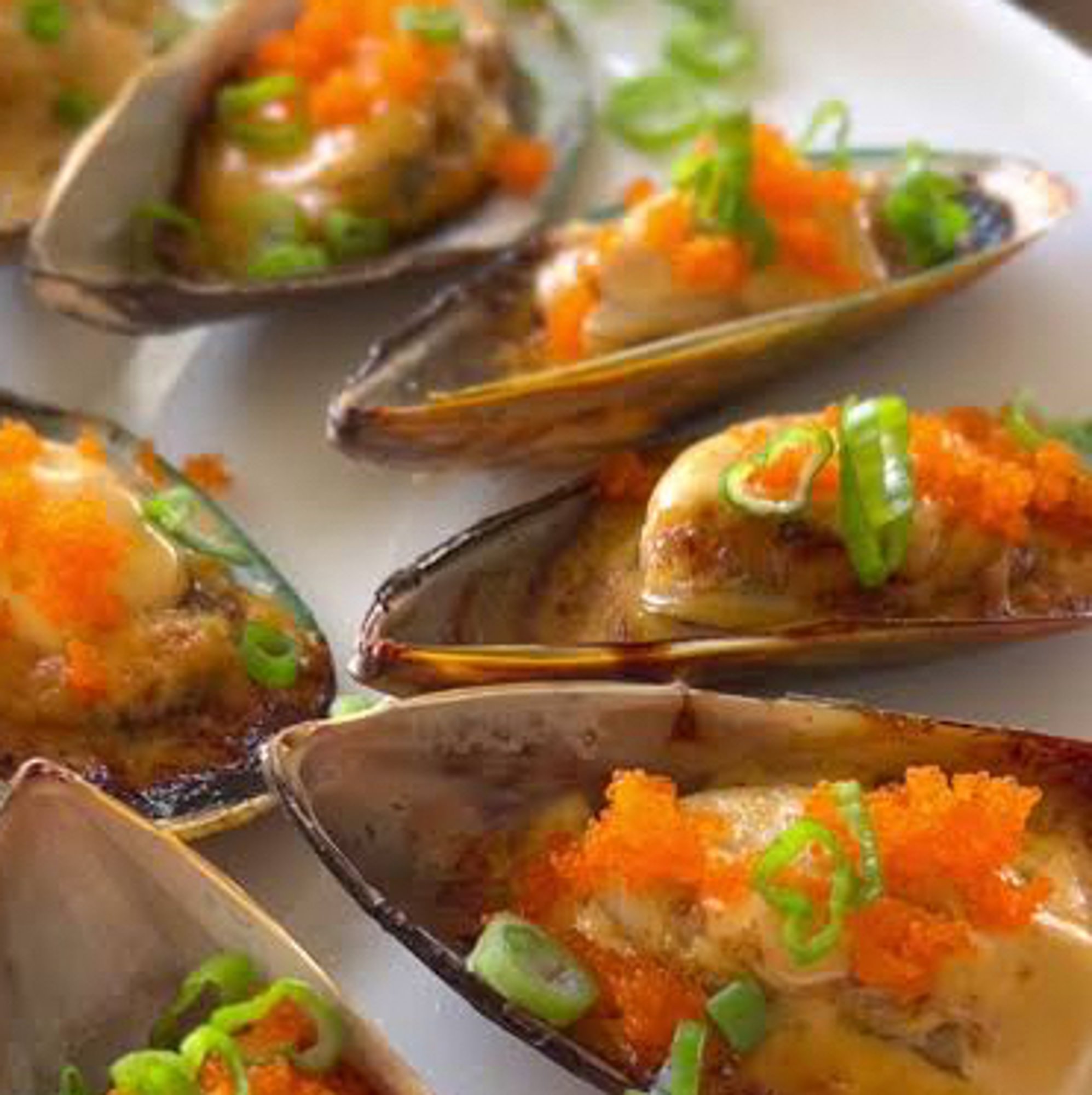 Baked Green Mussels