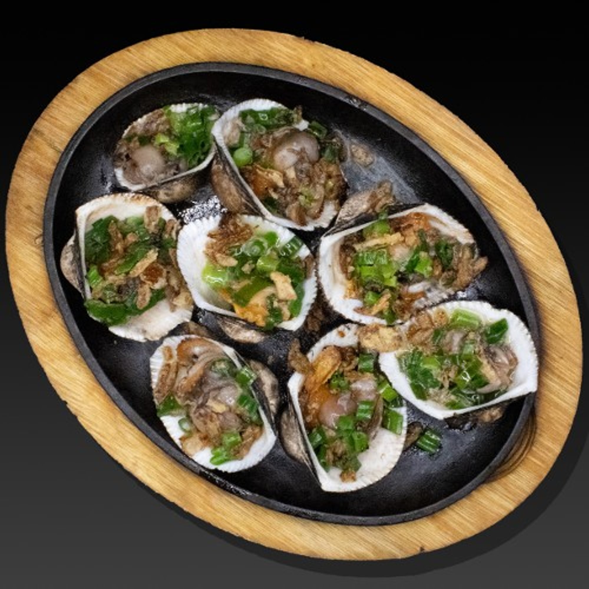 Grilled Blood Clam with Butter & Scallion