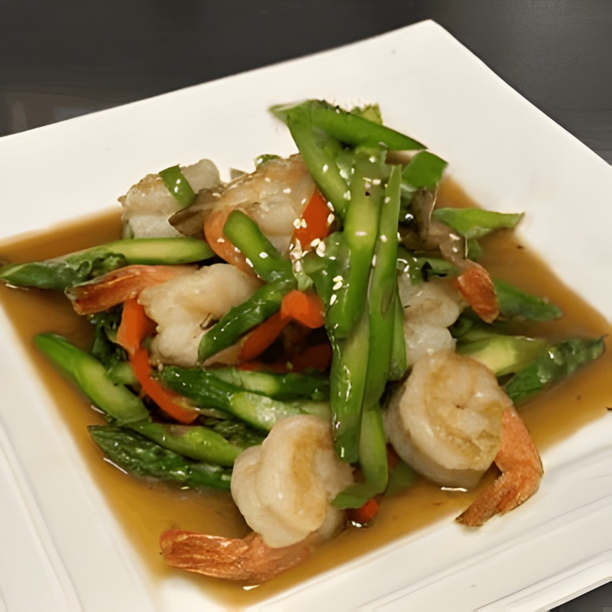 Asparagus with Shrimp