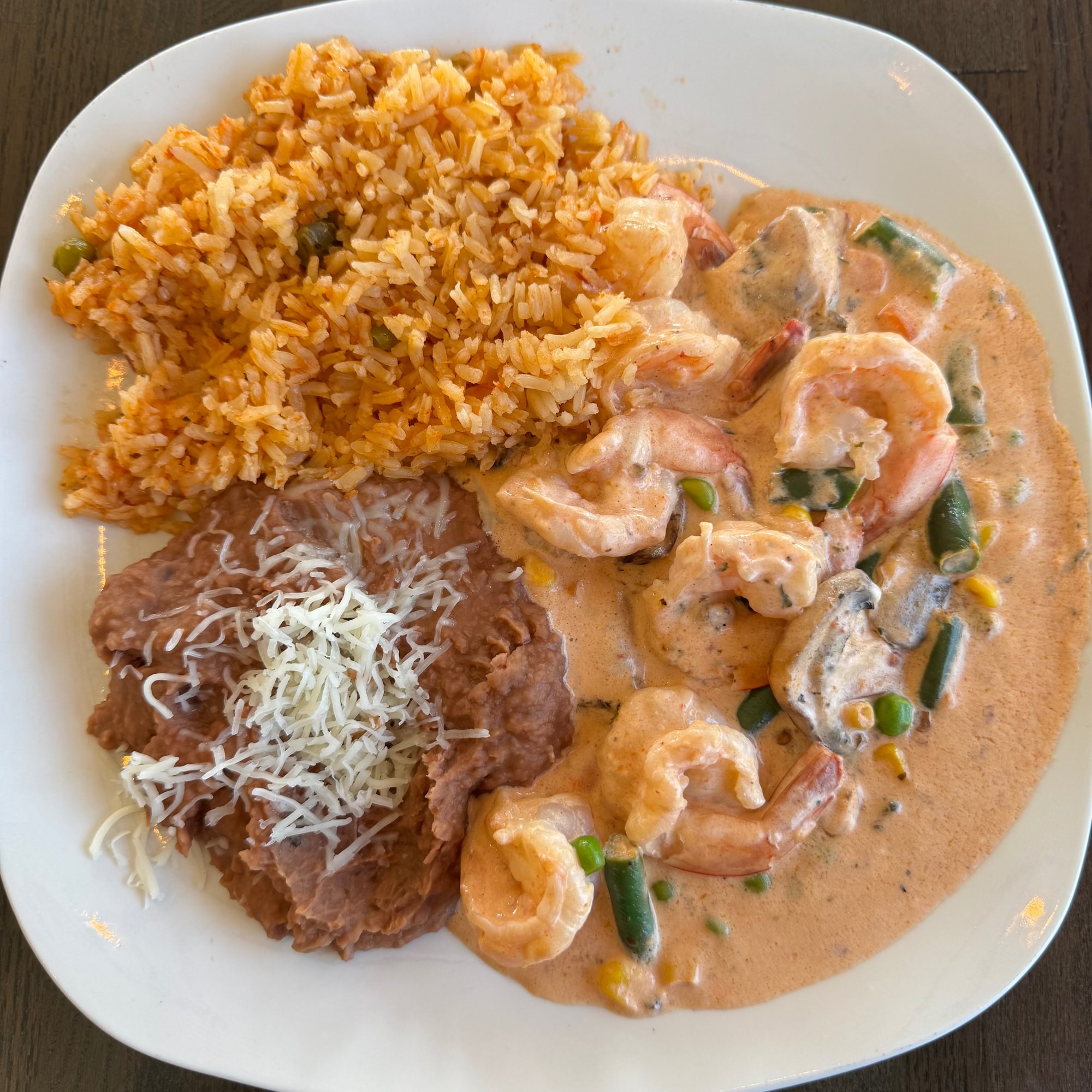 Camarones en Crema de Tequila