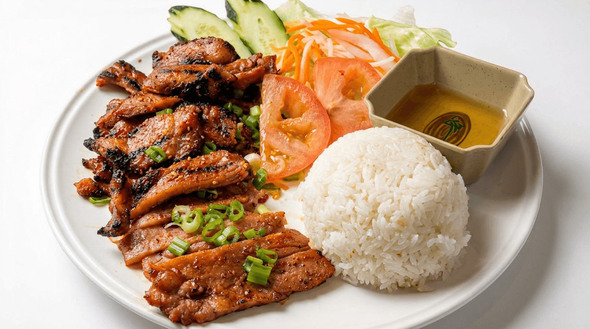 Charbroiled Pork & Chicken Rice Plate