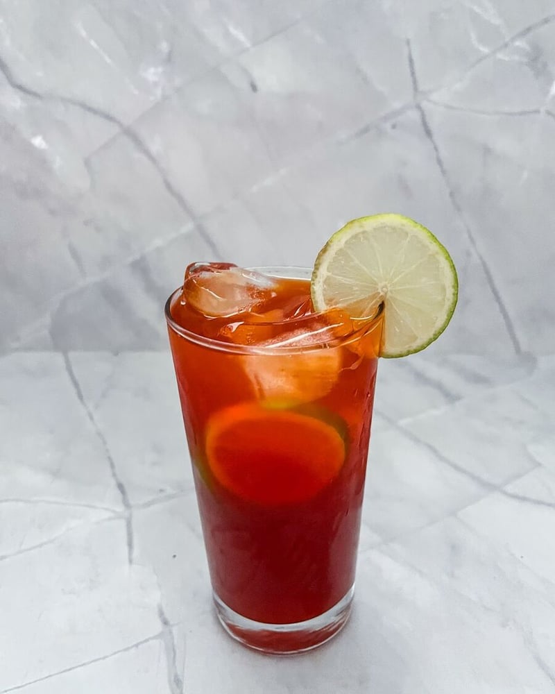 Thai iced lemon tea