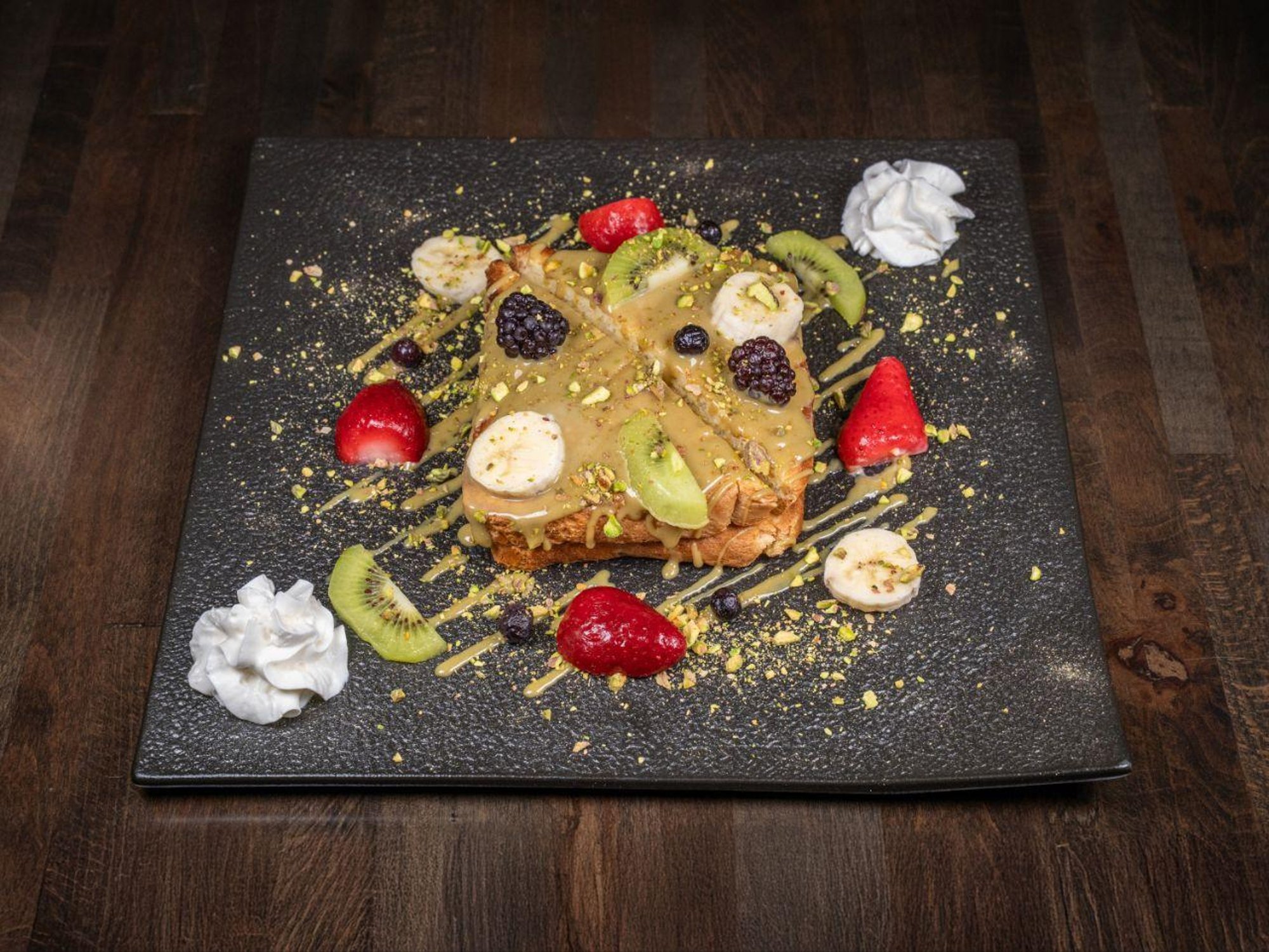 French Toast with Pistachio Cream