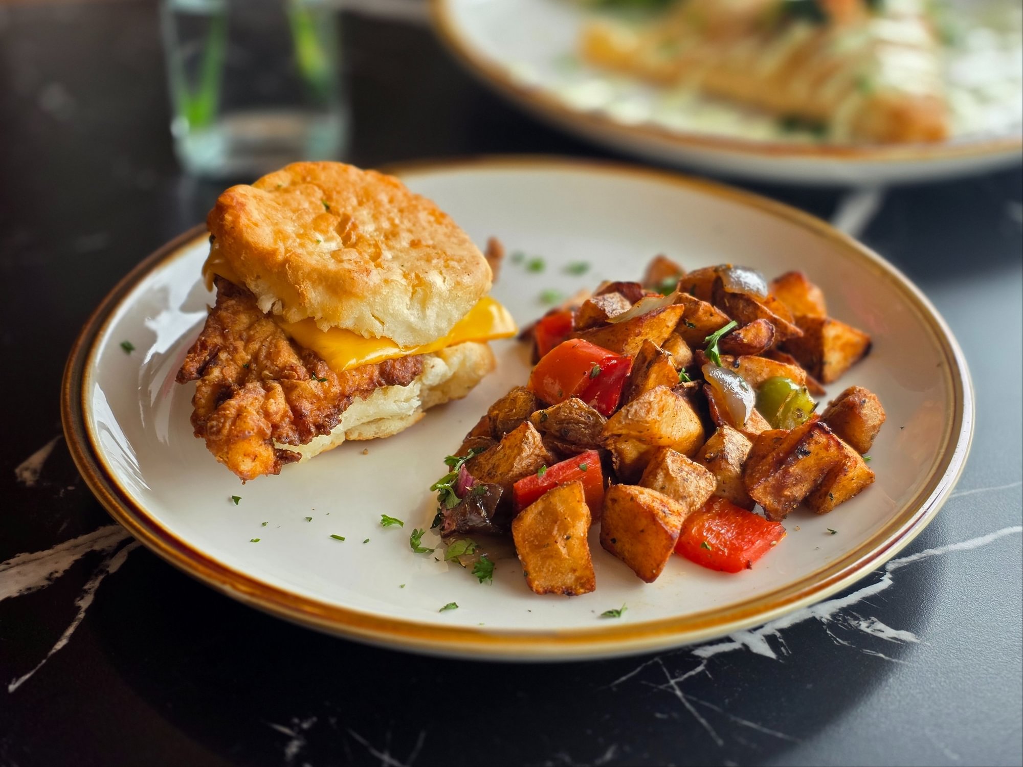 Chicken Biscuit Breakfast