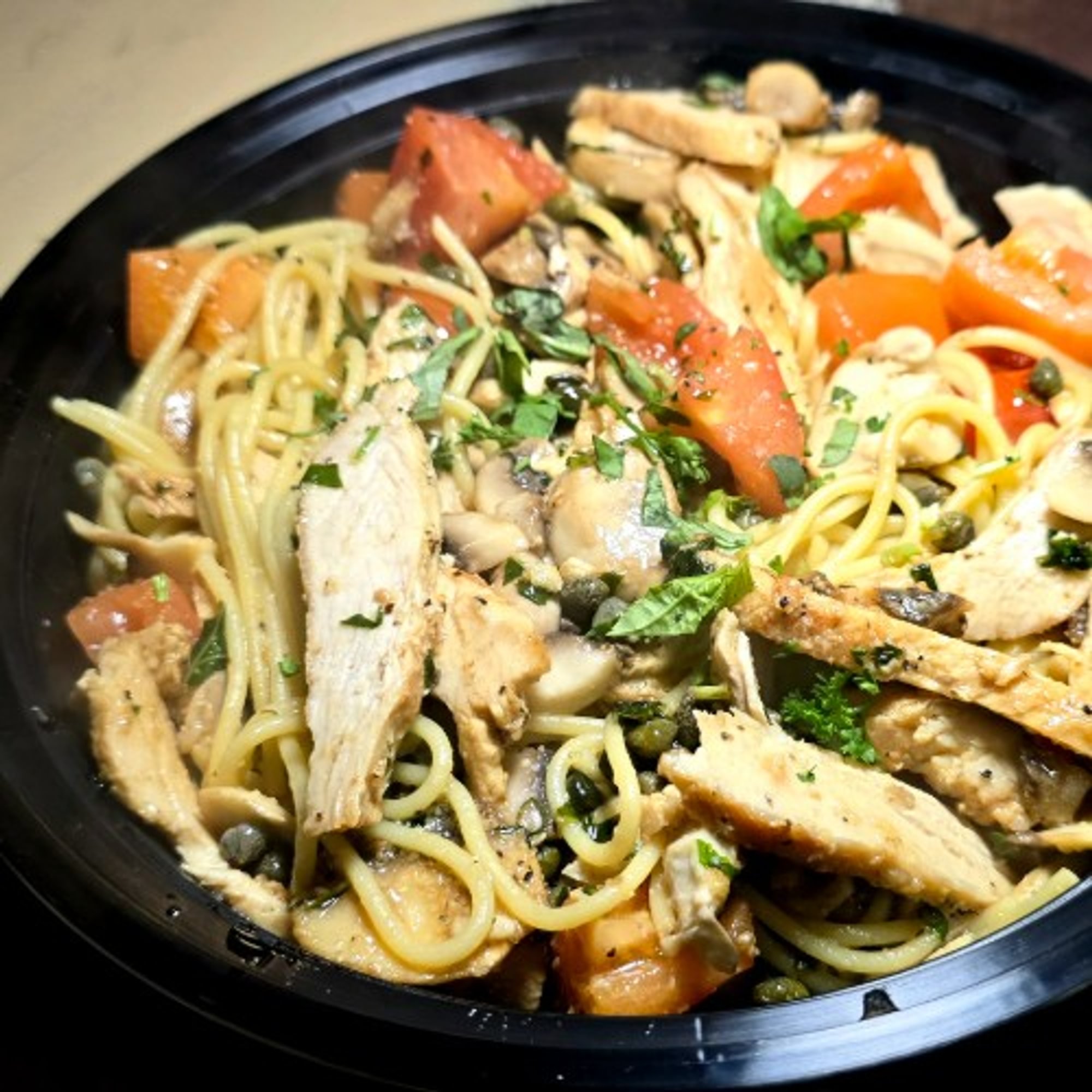 Grilled Chicken Piccata Olio