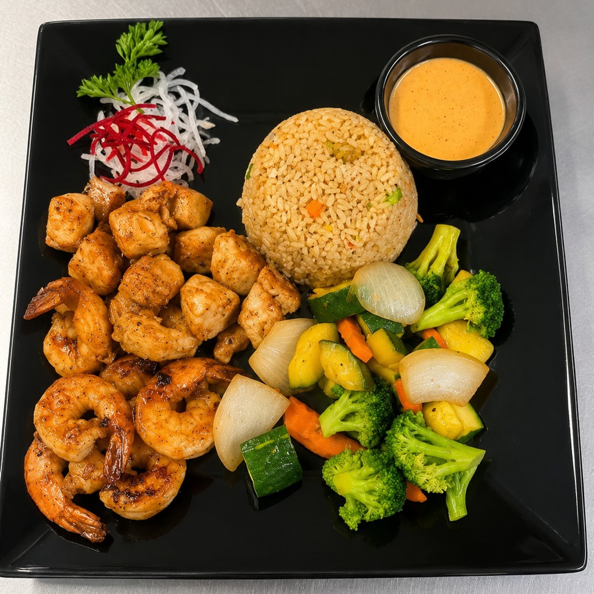 Hibachi Chicken & Shrimp